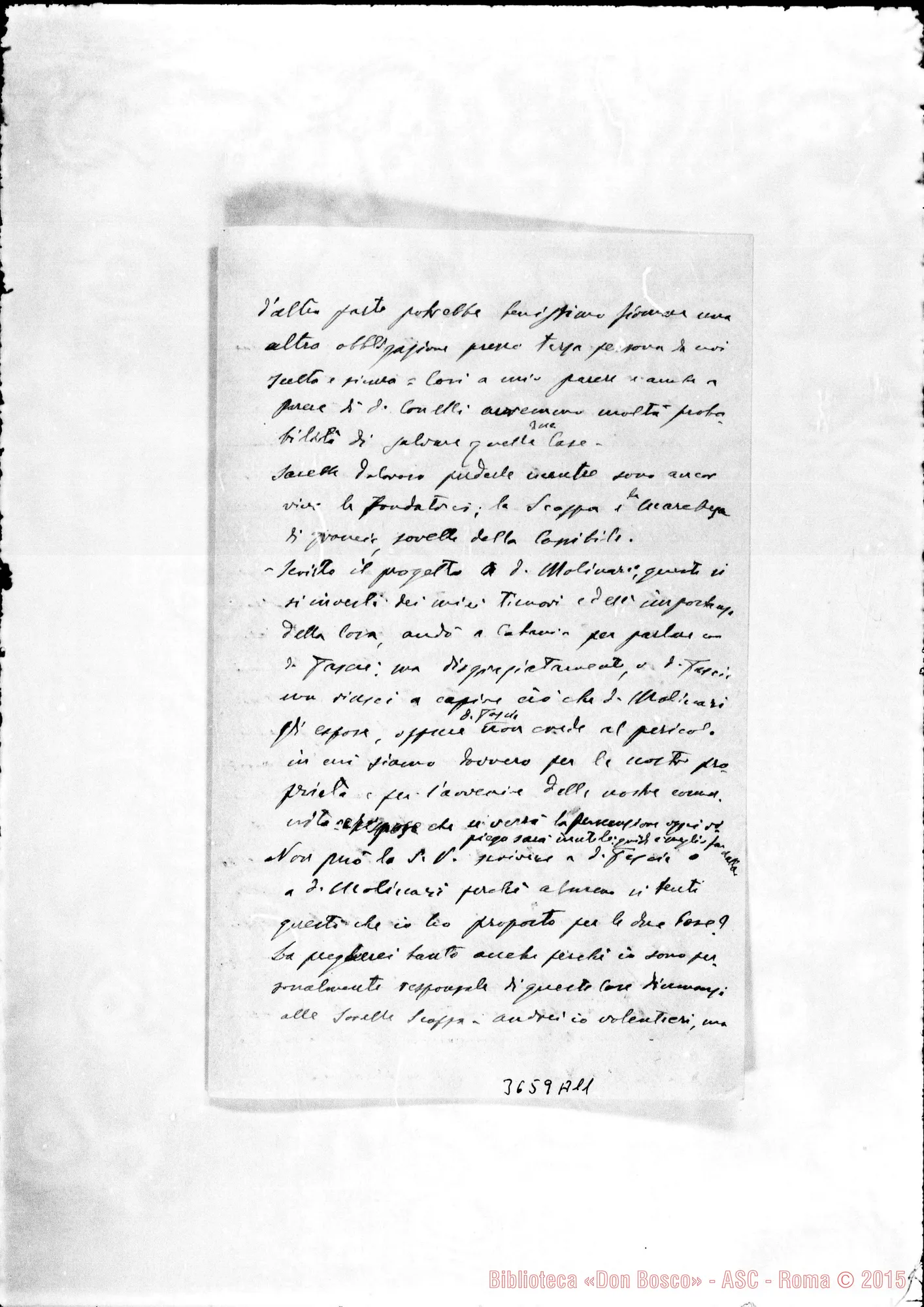 Fotogramma A 11 — Don Piccollo-Don Rinaldi. Roma, 21-11-1909 Autogr. Rinaldi