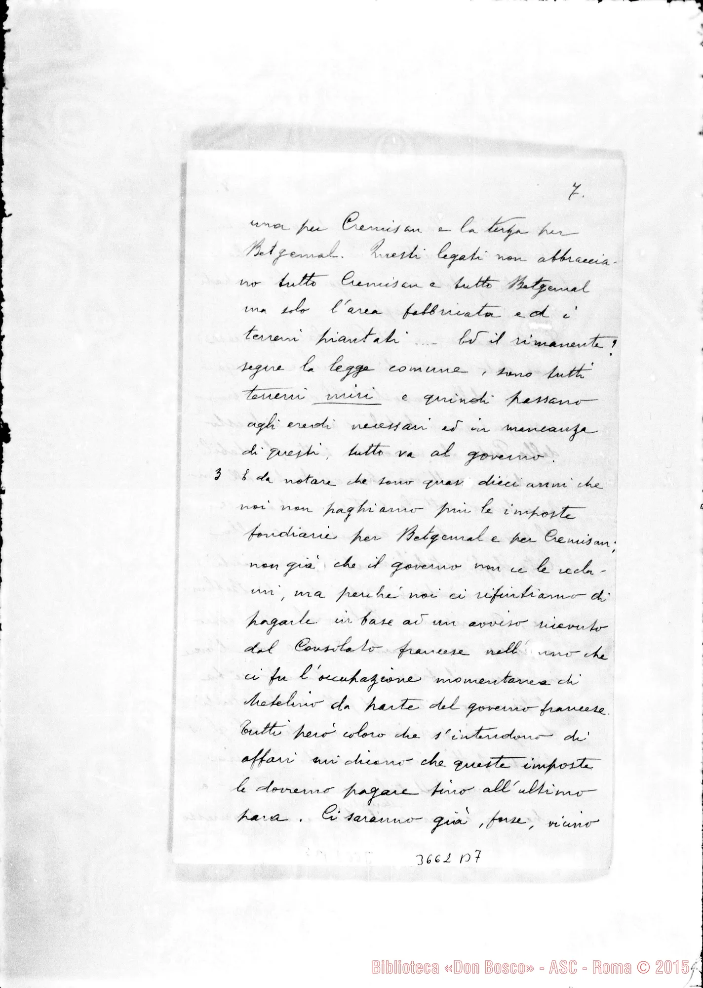 Fotogramma B 7 — Don Carlo Gatti-Don Rinaldi. Betlemme, 19-12-1907