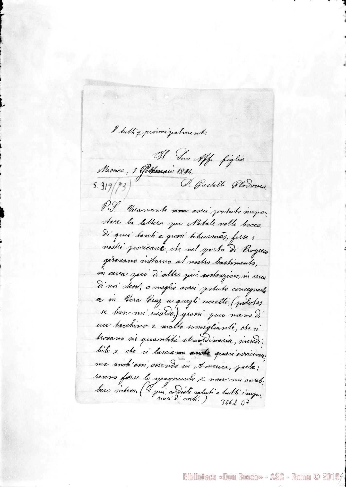 Fotogramma D 7 — Messico-Messico: Don Castelli Clodoveo-Don Rua. Messico, 9-02-1894