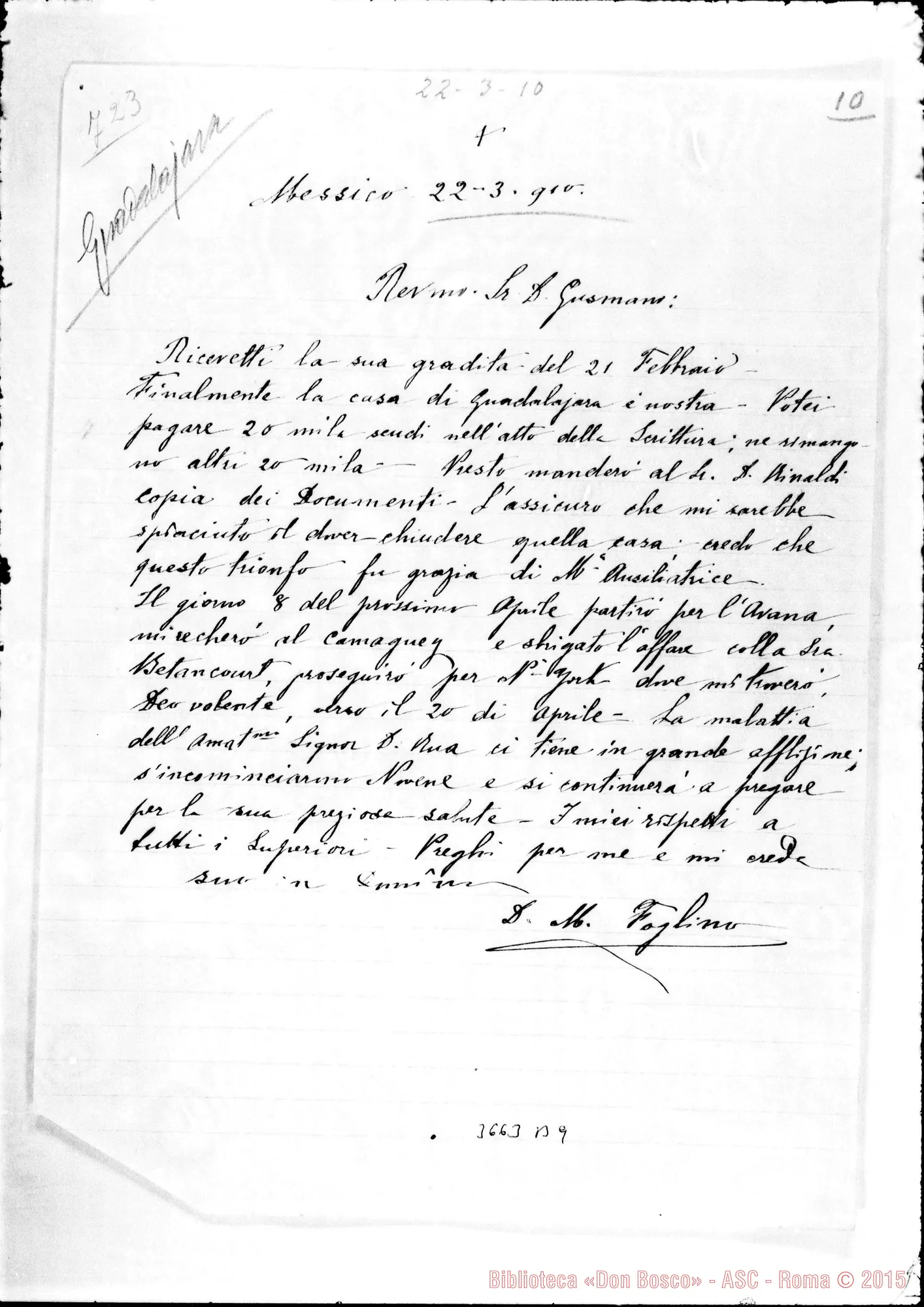 Fotogramma B 9 — Don Michele Foglino-Don Gusmano. Messico, 22-03-1910