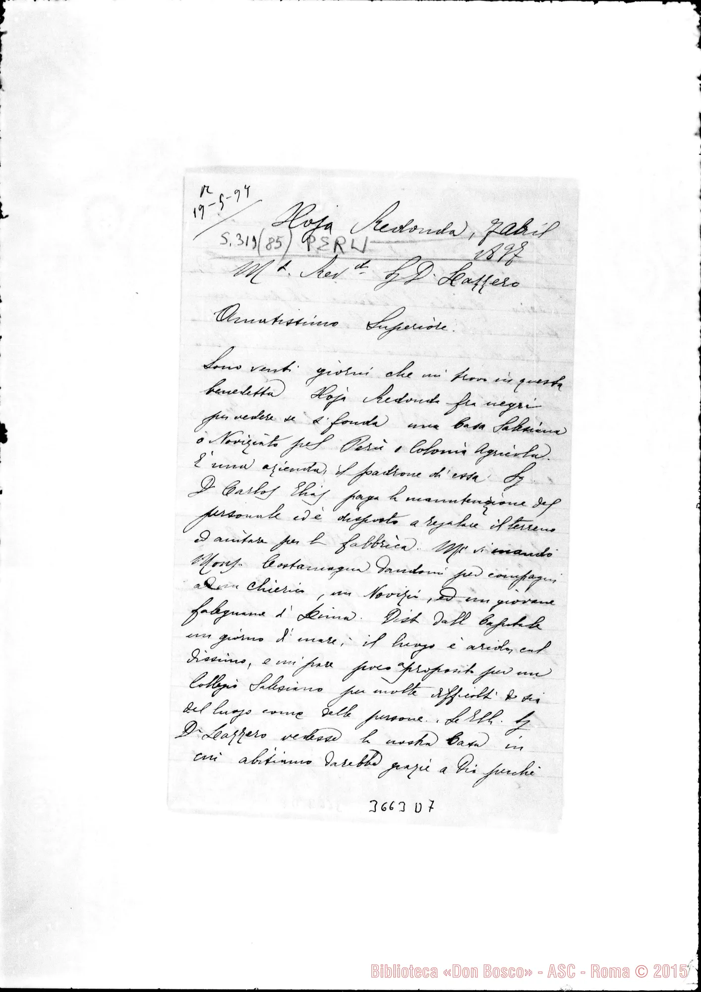 Fotogramma D 7 — Don Guido Rocca-Don Lazzero. Hoja Redonda, 7-04-1897