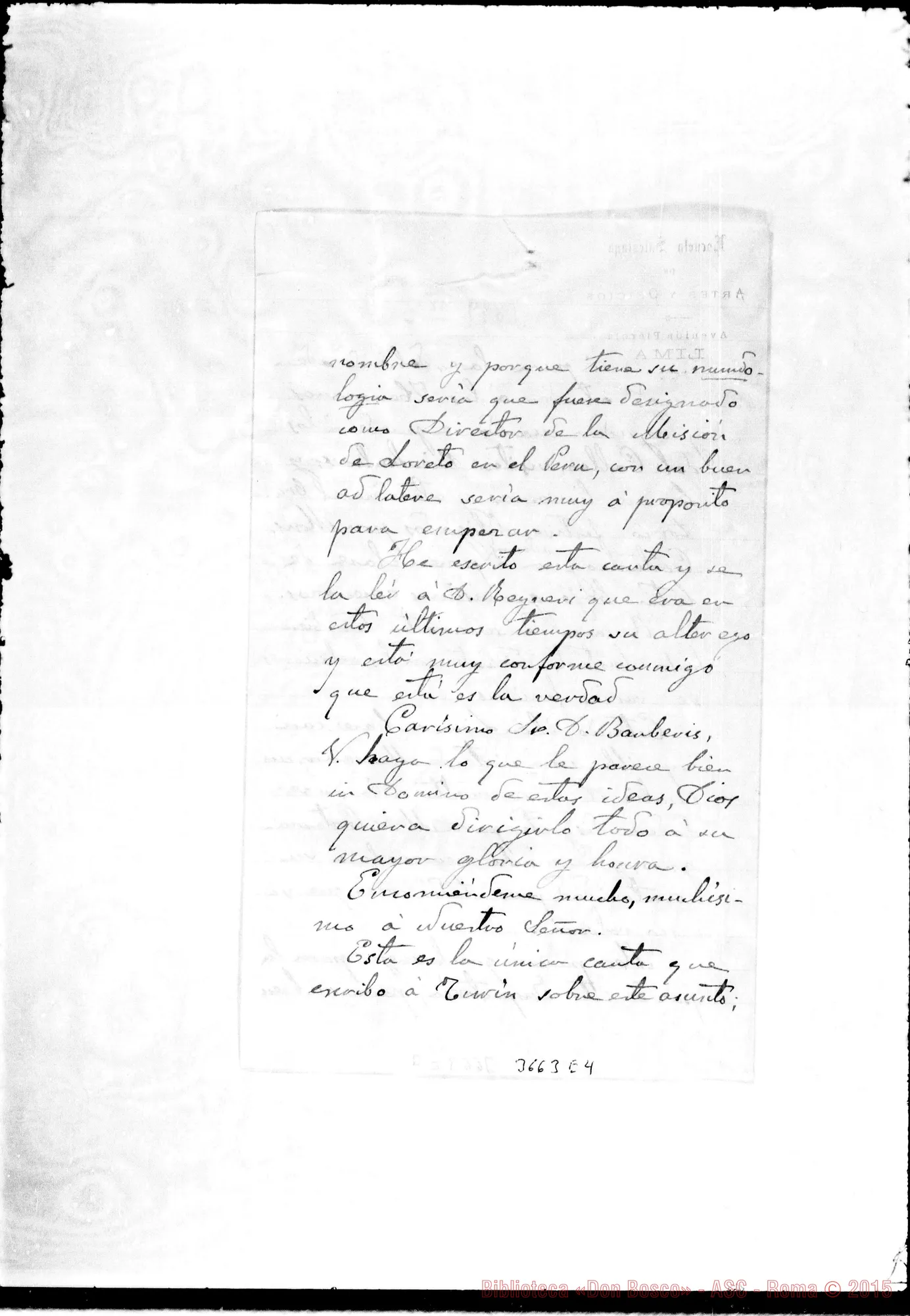 Fotogramma E 4 — Don Carlos Pane-Don Barberis. Lima, 3-09-1899
