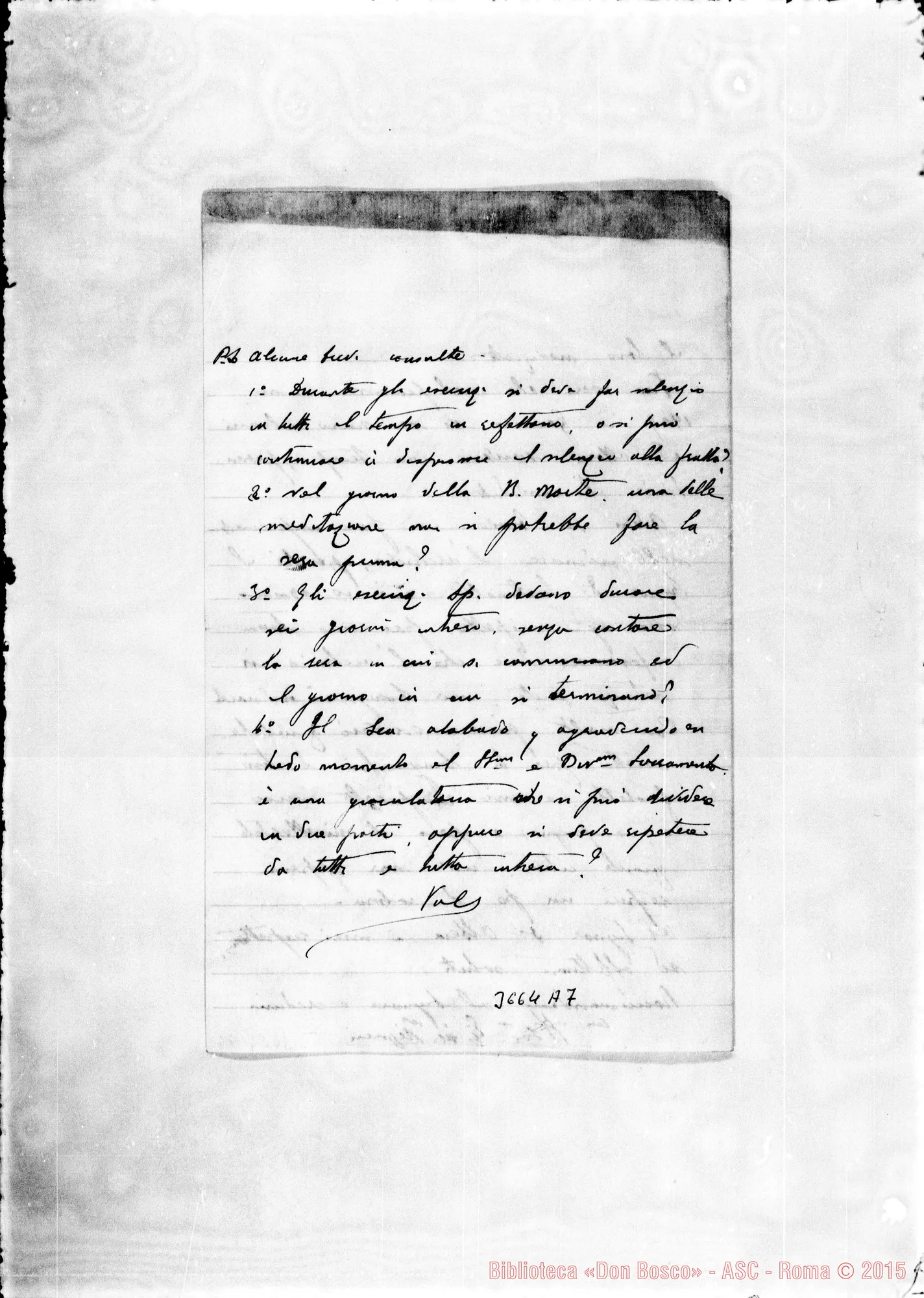 Fotogramma A 7 — Don Reyneri Giuseppe-Don Gusmano. Lima, 3-02-1908