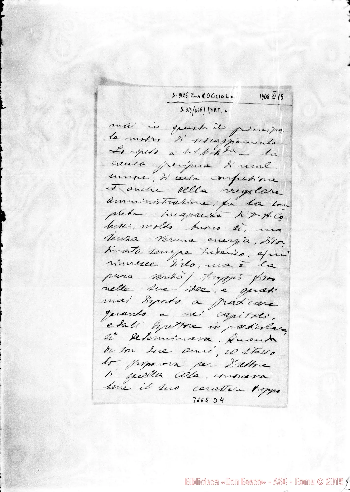 Fotogramma D 4 — Don Cogliolo-Don Rua. Barcelona, 15-11-1908 Autogr. Rua