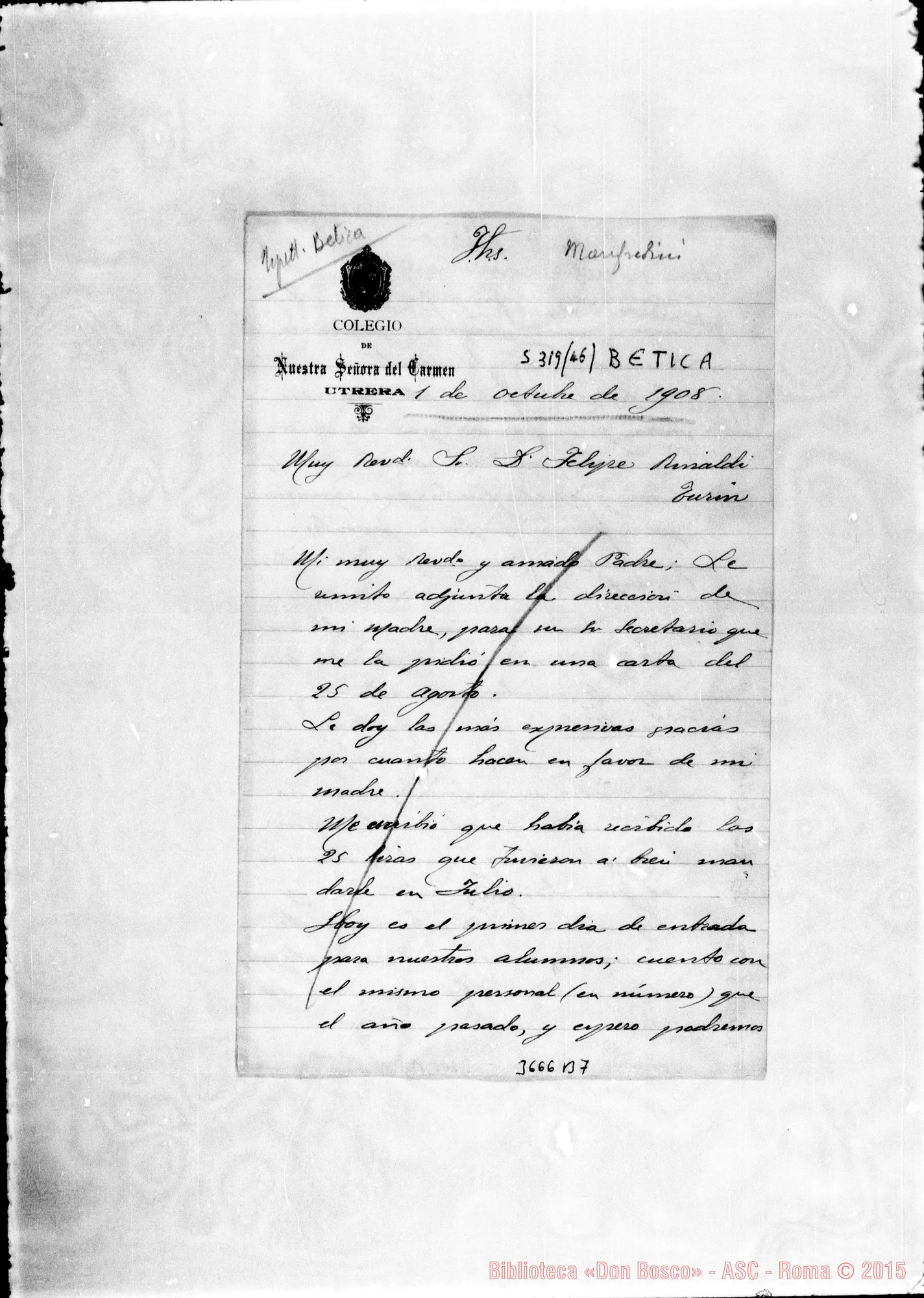 Fotogramma B 7 — Don Manfredini-Don Rinaldi. Utrera, 1-10-1908