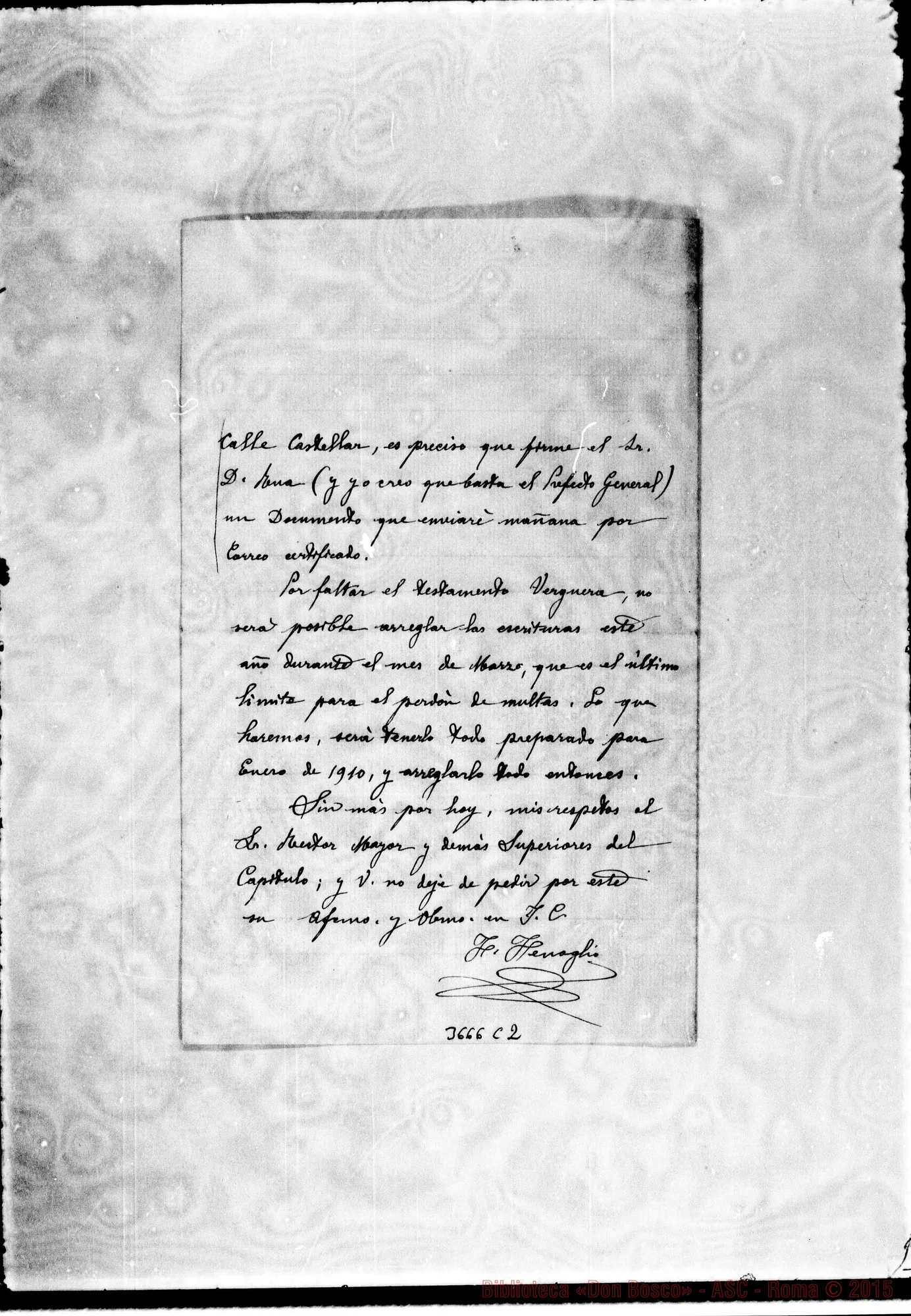 Fotogramma C 2 — Don Fenoglio-Don Rinaldi. Sevilla, 15-03-1909