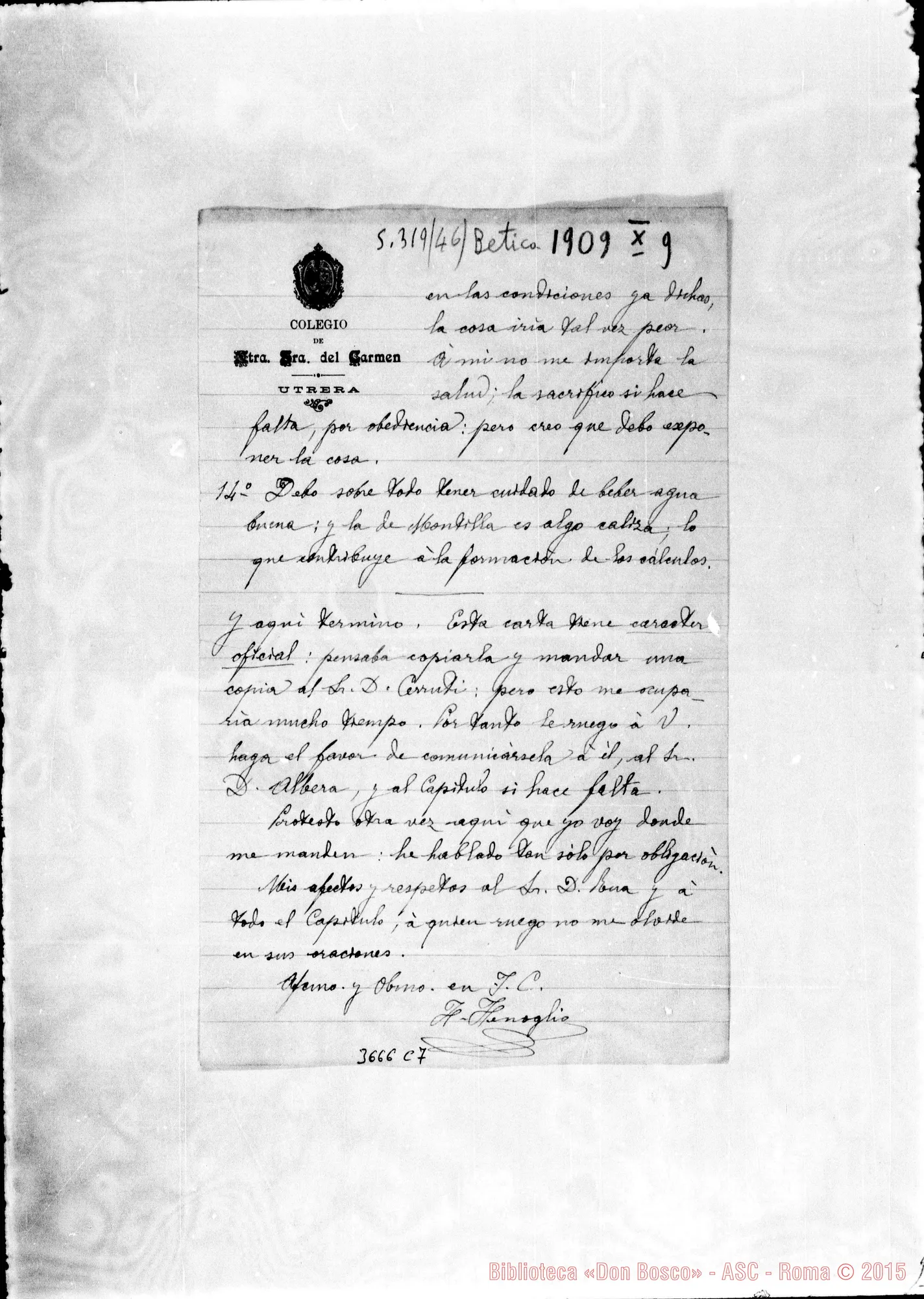 Fotogramma C 7 — Don Fenoglio Francesco-Don Rinaldi. Utrera, 9-10-1909