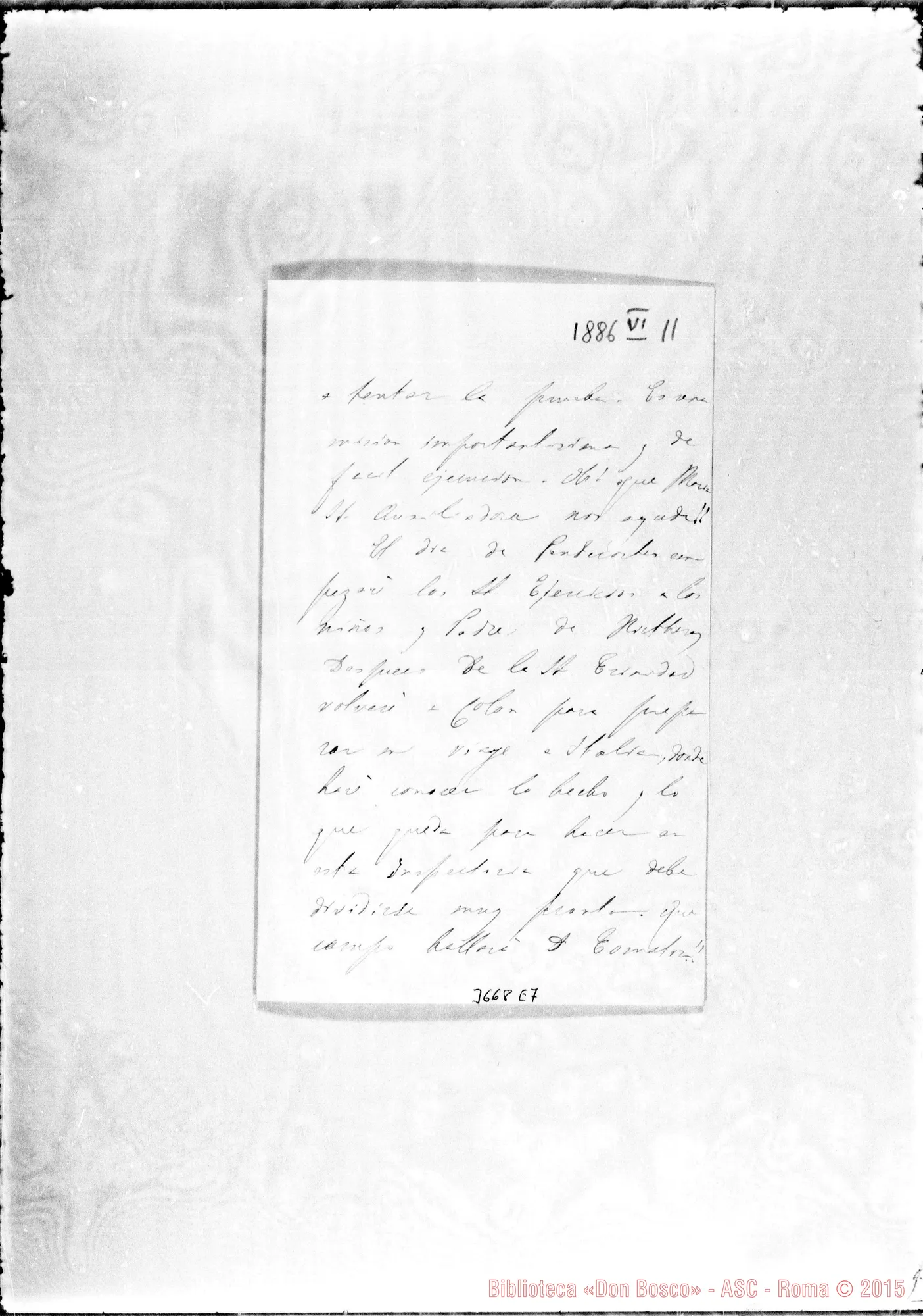 Fotogramma E 7 — Don Lasagna-Monsignor. San Paulo, 11-06-1886