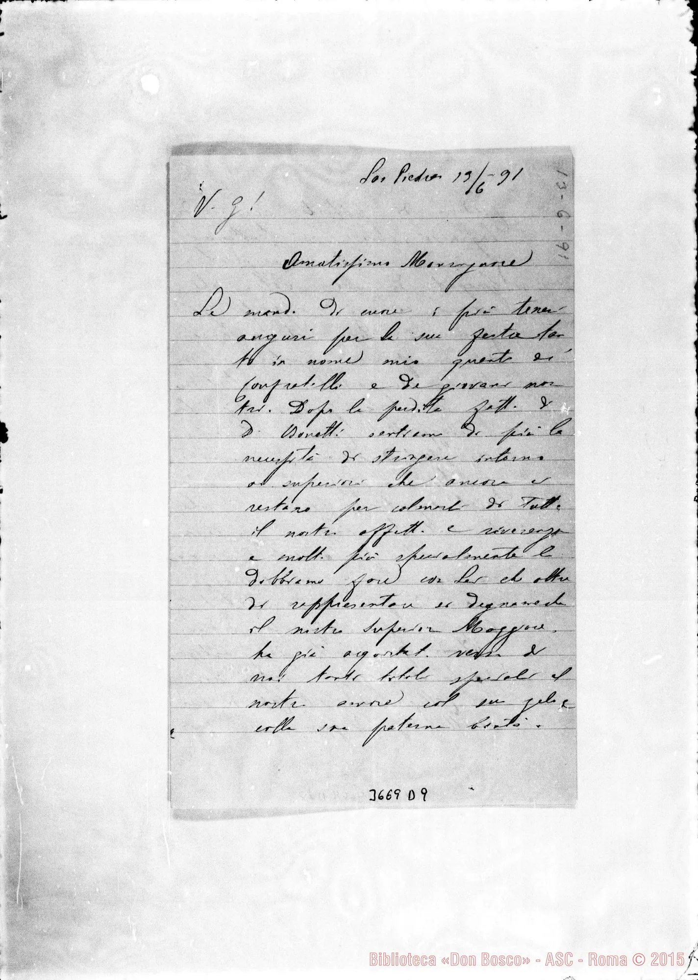 Fotogramma D 9 — Don Lasagna-Monsignor. Las Piedras, 13-06-1891