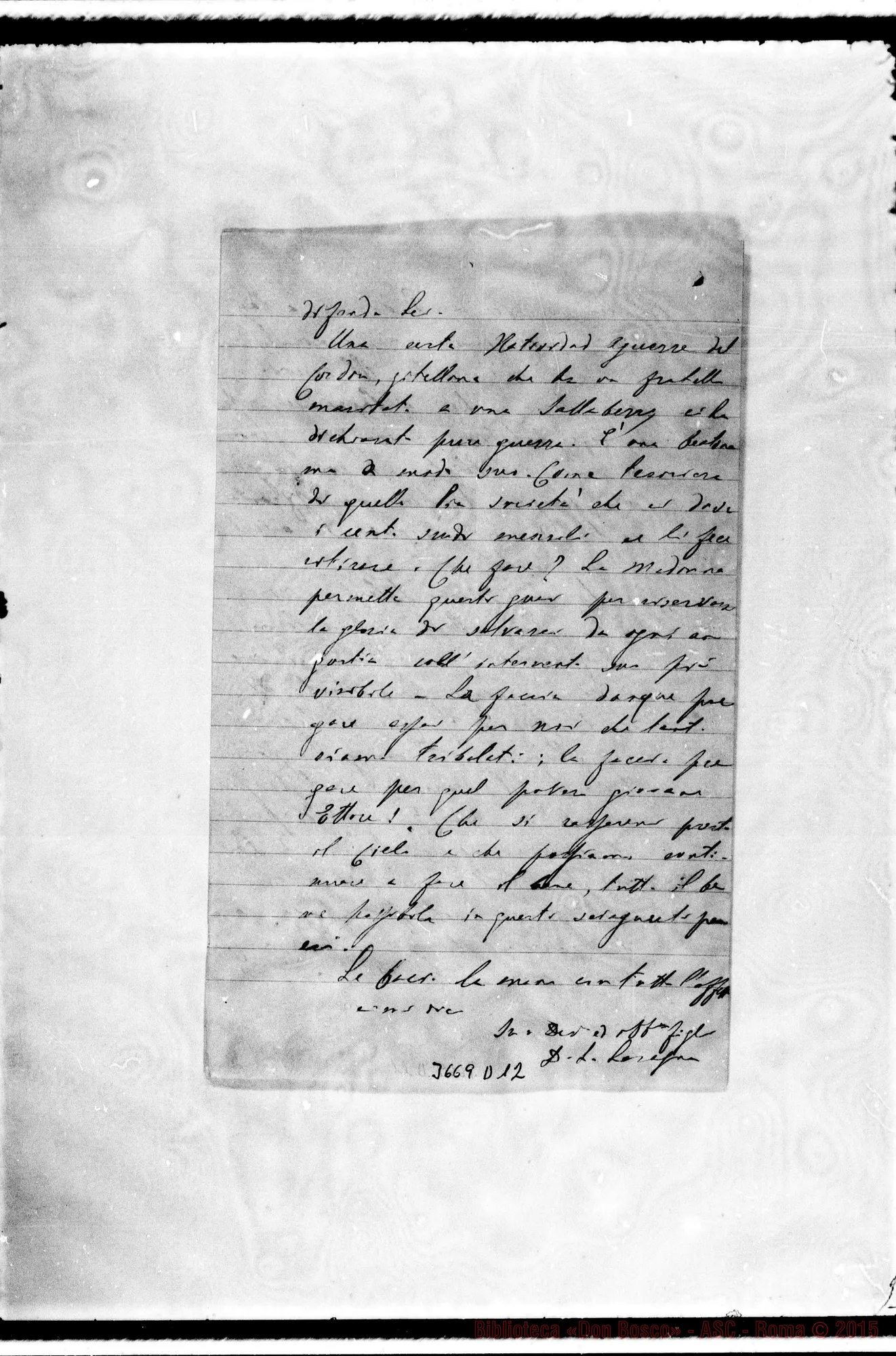 Fotogramma D 12 — Don Lasagna-Monsignor. Las Piedras, 13-06-1891
