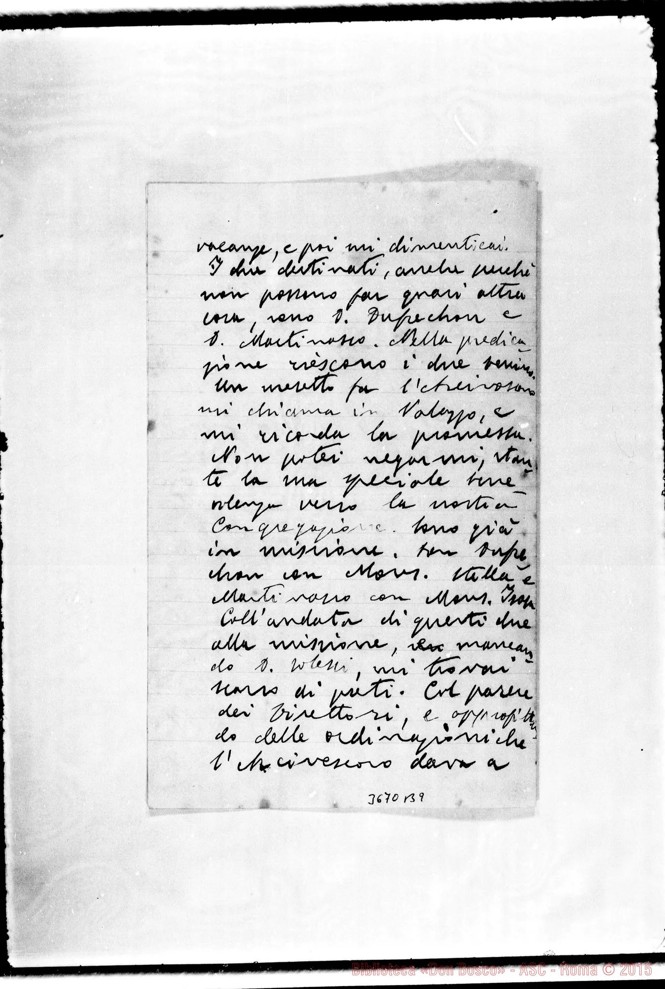 Fotogramma B 9 — Don Gamba Giuseppe-Monsignore. Senza data