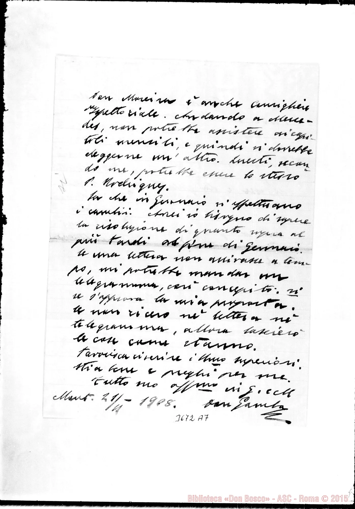 Fotogramma A 7 — Don Gamba Giuseppe-Don Gusmano. Montevideo, 21-11-1908