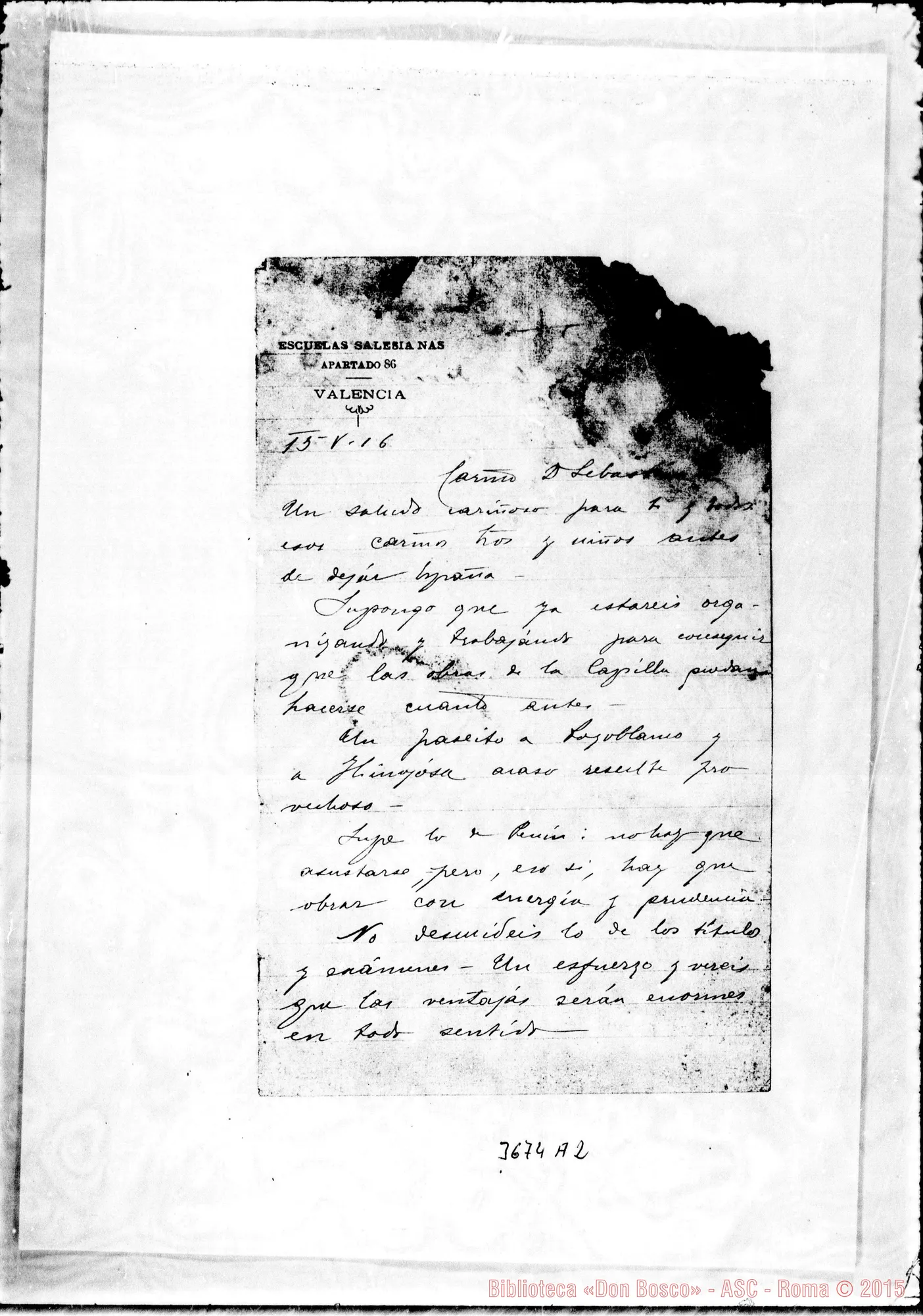 Fotogramma A 2 — Don Ricaldone-Don Sebastián Pastor. Valencia, 15-06-1916