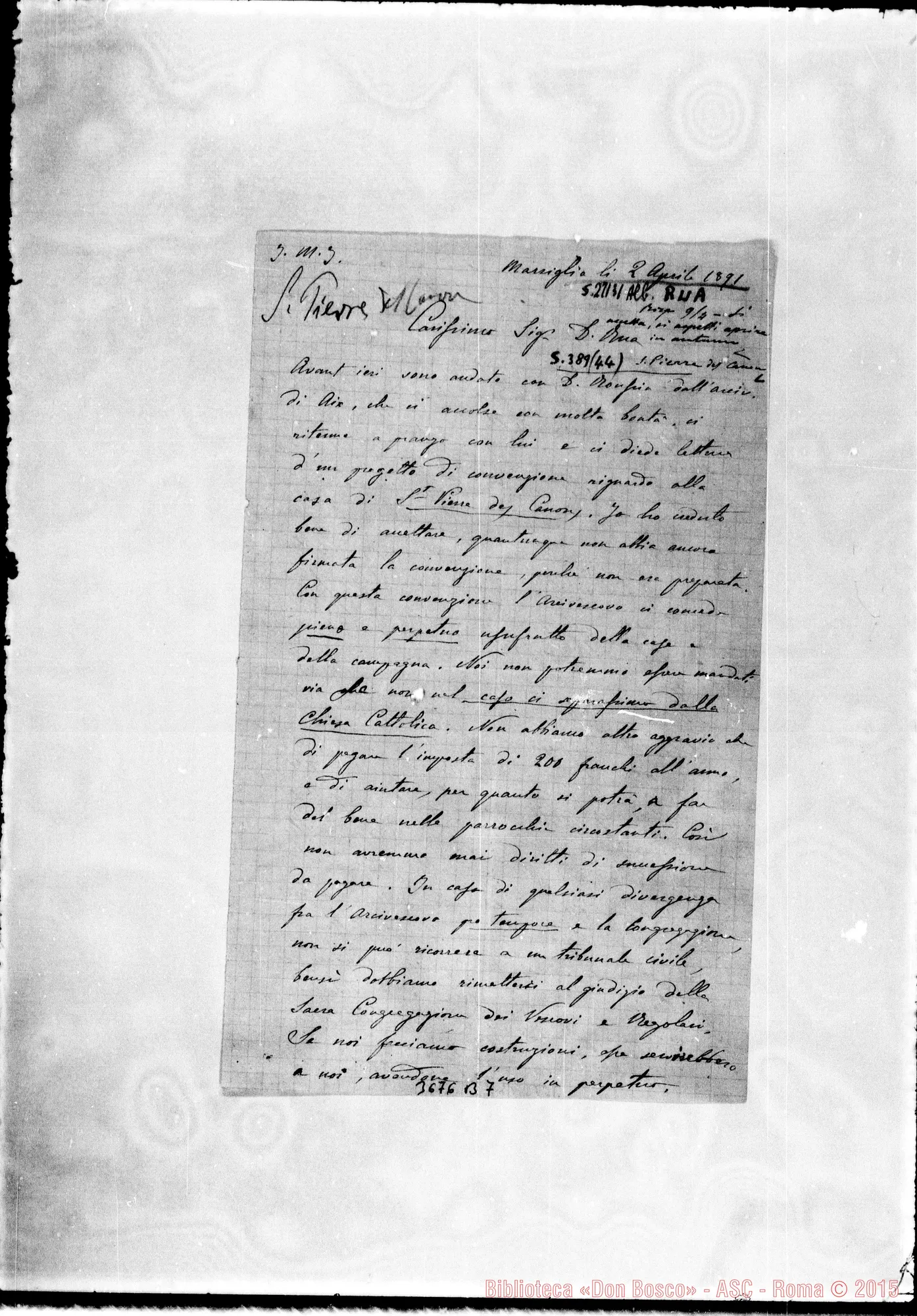 Fotogramma B 7 — « « Marsiglia, 2-04-1891