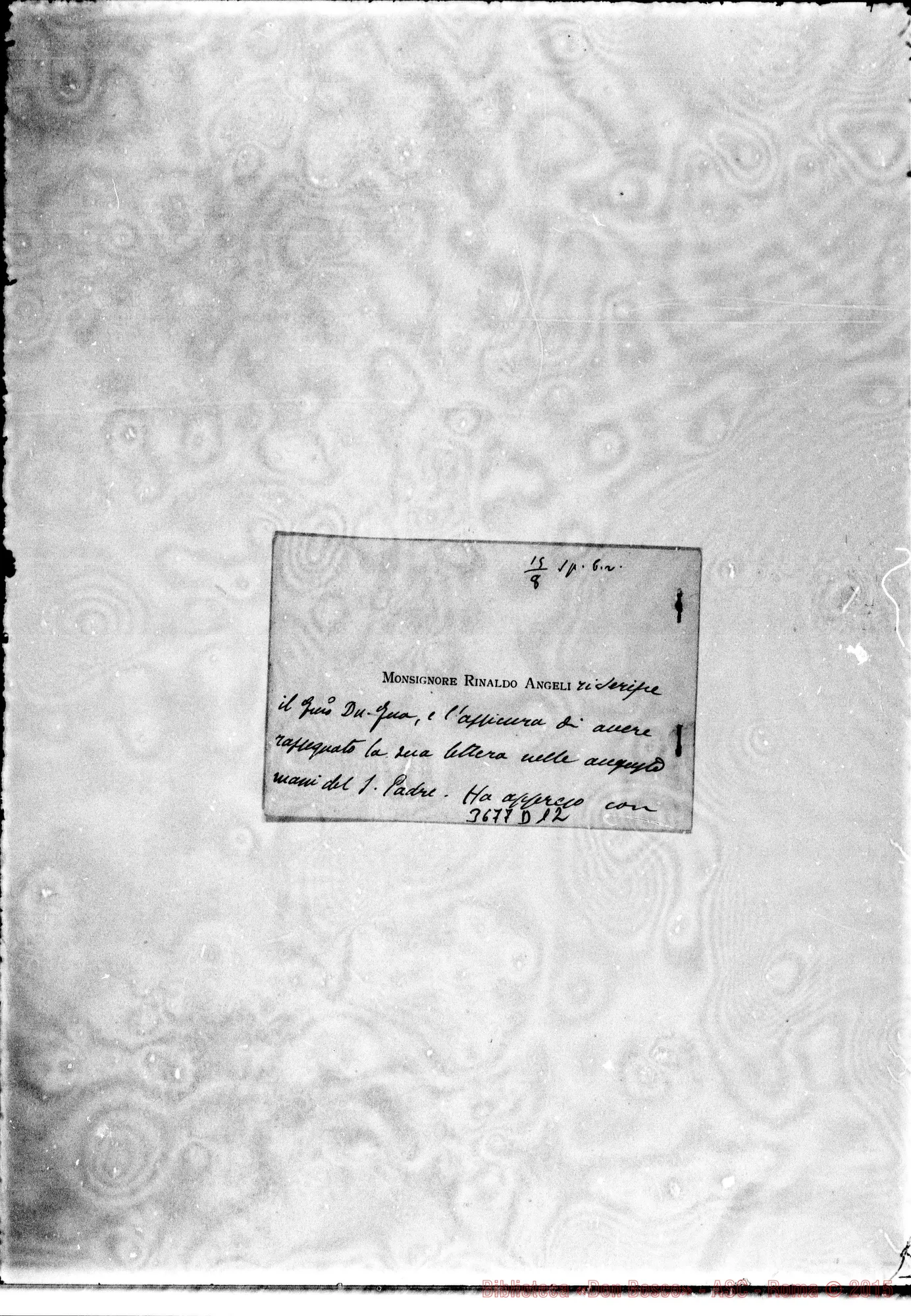 Fotogramma D 12 — Angeli Rinaldi, Mons. s.l. s.d.