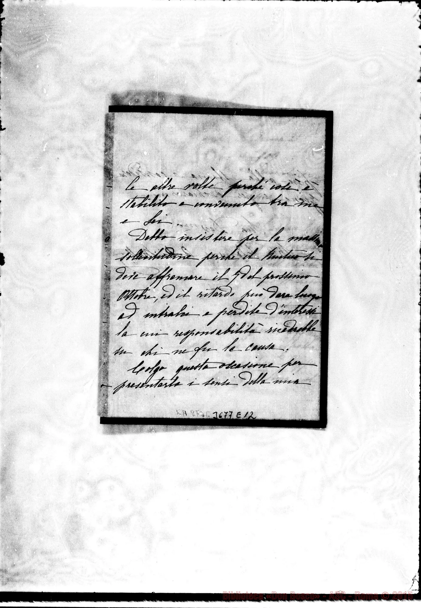Fotogramma E 12 — Antini-Mattei Filomena Roma, 28-09-1909 Autogr. Rua