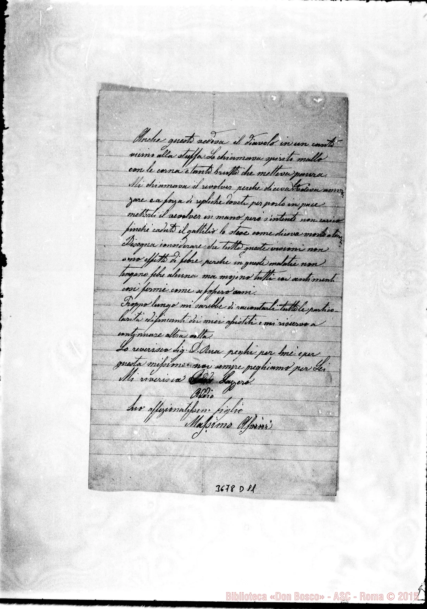 Fotogramma D 11 — Asvini Massimo, coad.SDB Dawson, 28-02-1896 Autogr. Rua