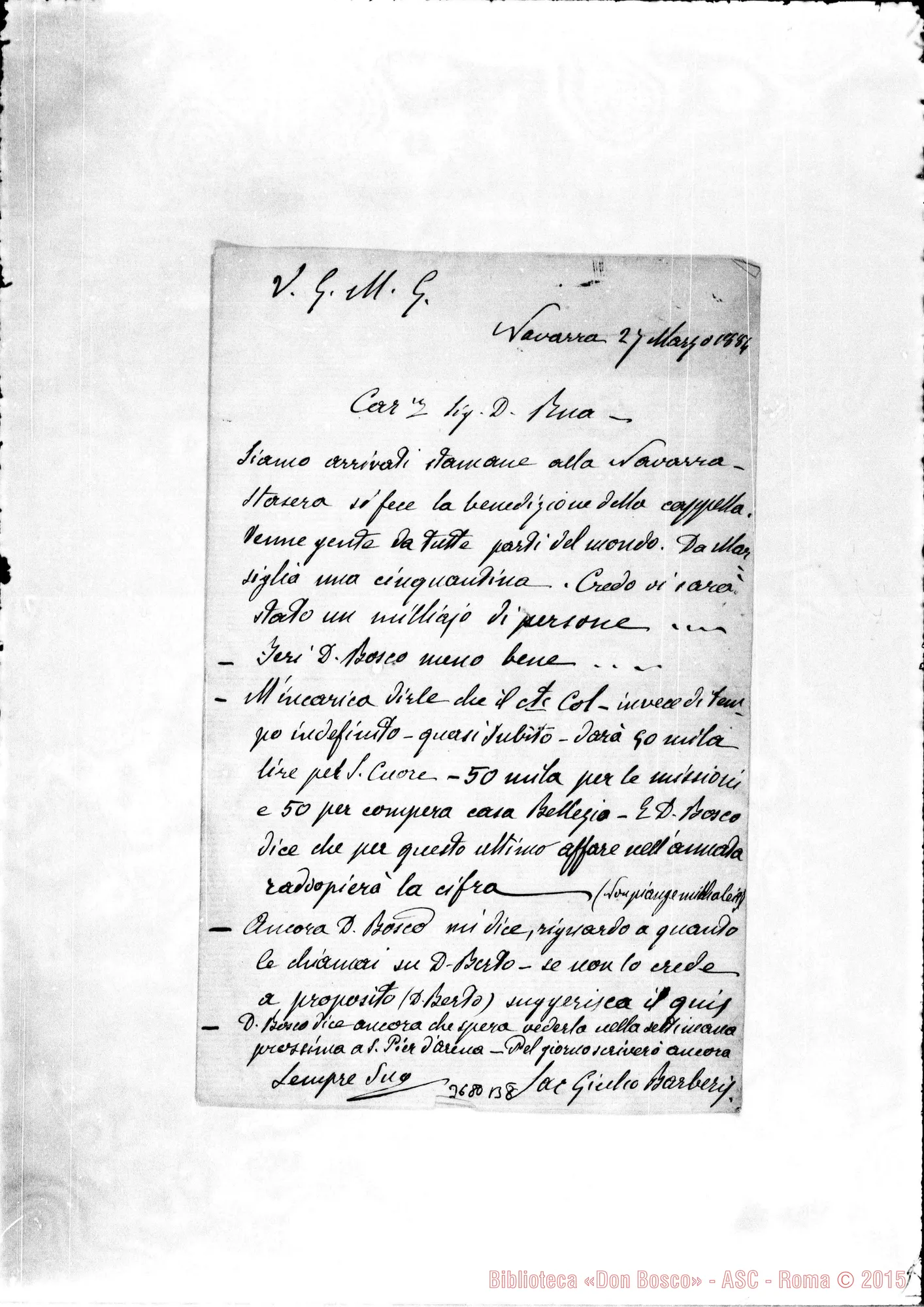 Fotogramma B 8 — « « Navarra, 27-03-1884