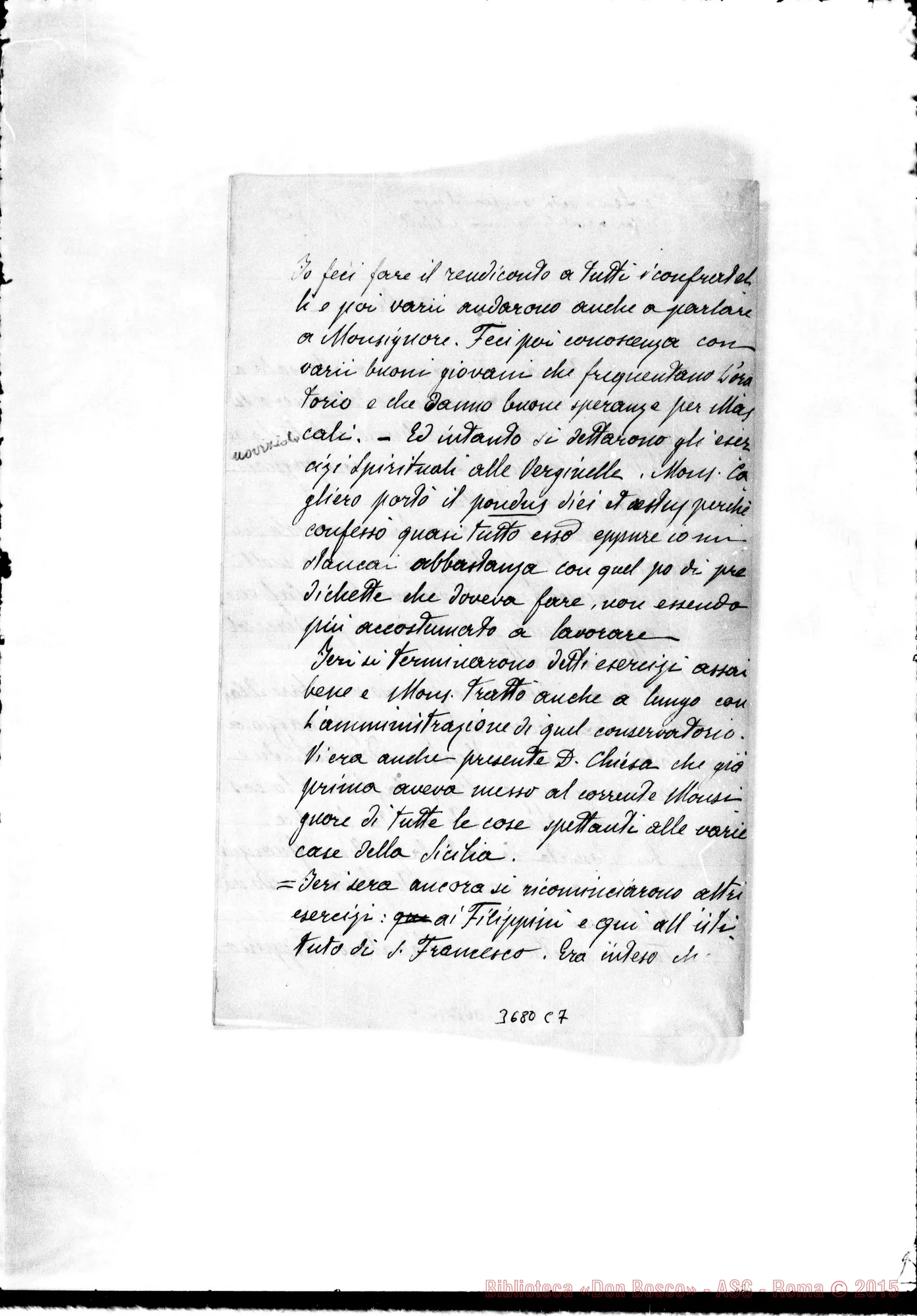 Fotogramma C 7 — « « Catania, 27-03-1893 Autogr. Rua