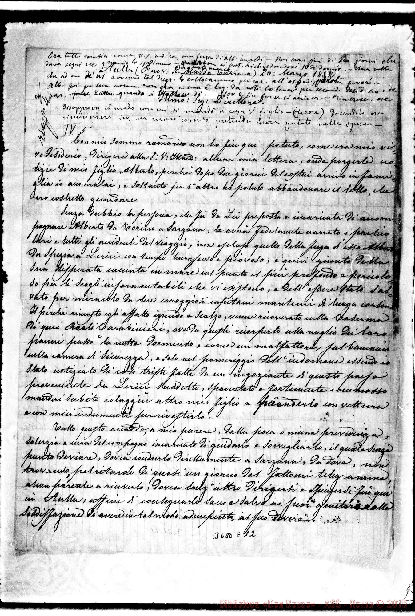 Fotogramma E 12 — Battolla Cesare Aulla, 20-03-1882 Autogr. Rua