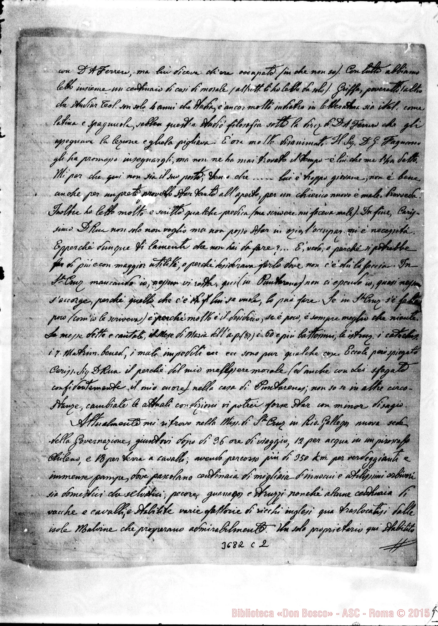 Fotogramma C 2 — « « Rio Gallegos, 28-11-1888 Autogr. Rua