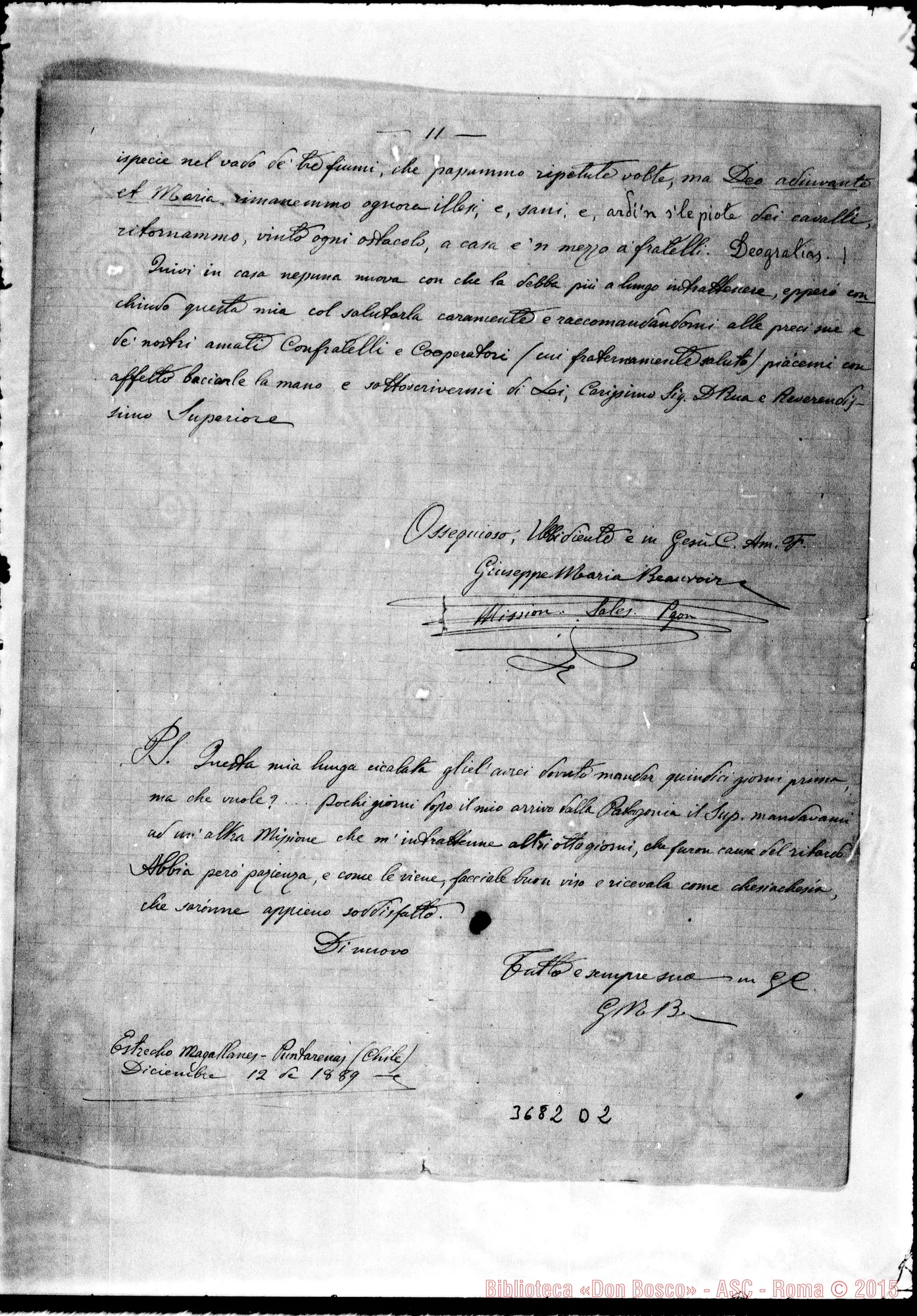 Fotogramma D 2 — « « Puntarenas, 4-12-1889