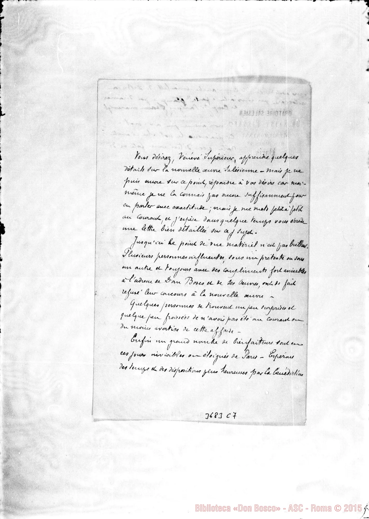 Fotogramma C 7 — « « Paris, 6-01-1885 Autogr. Rua