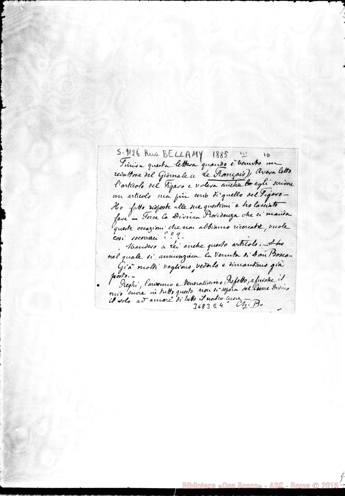 Fotogramma E 4 — « « Paris, 10-03-1885