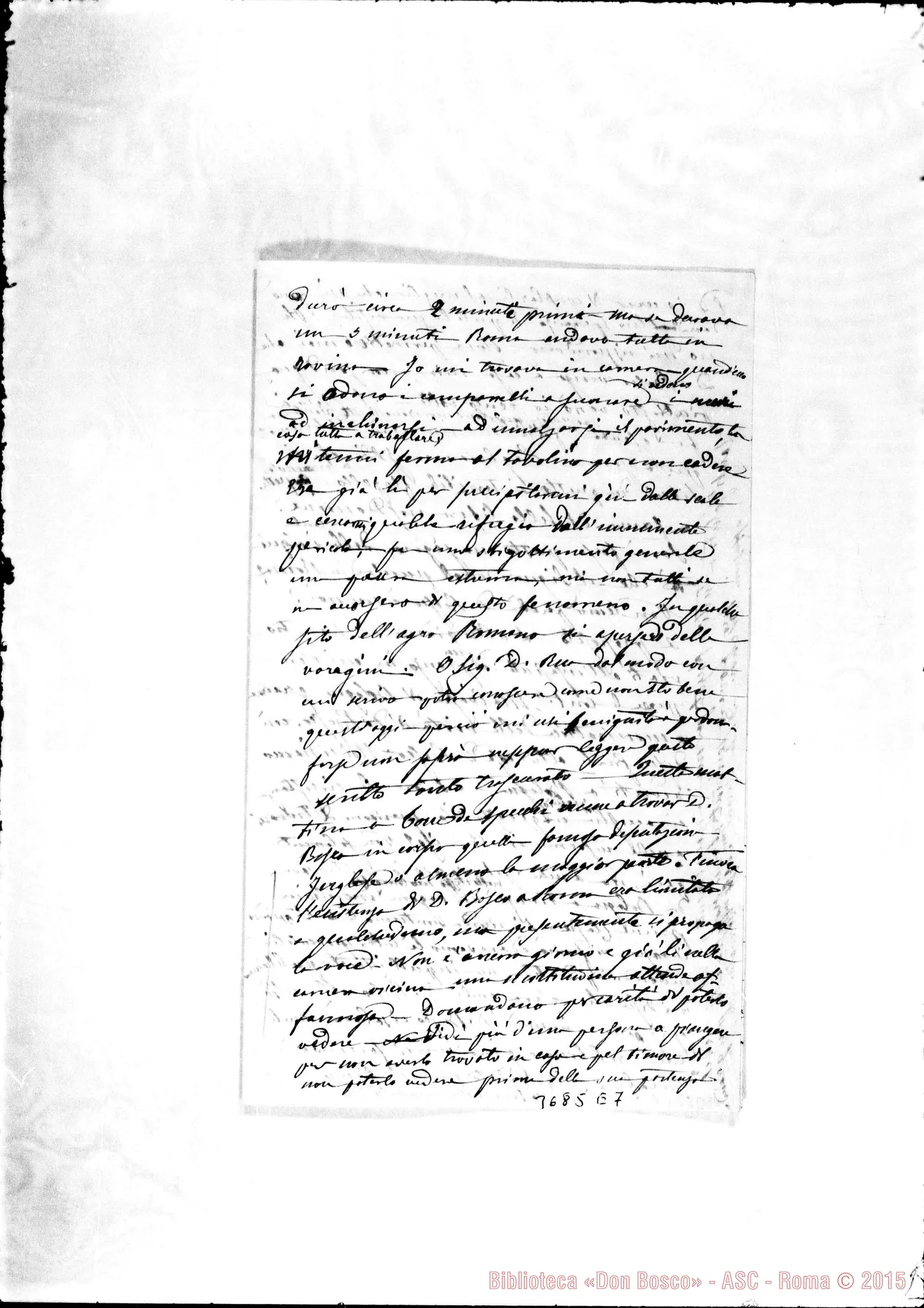 Fotogramma E 7 — « « Roma, 13-03-1873 Autogr. Rua