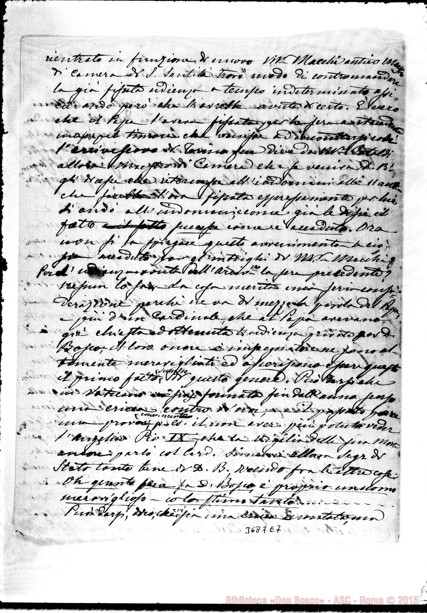 Fotogramma E 7 — « « Roma, 14-03-1878 Autogr. Rua