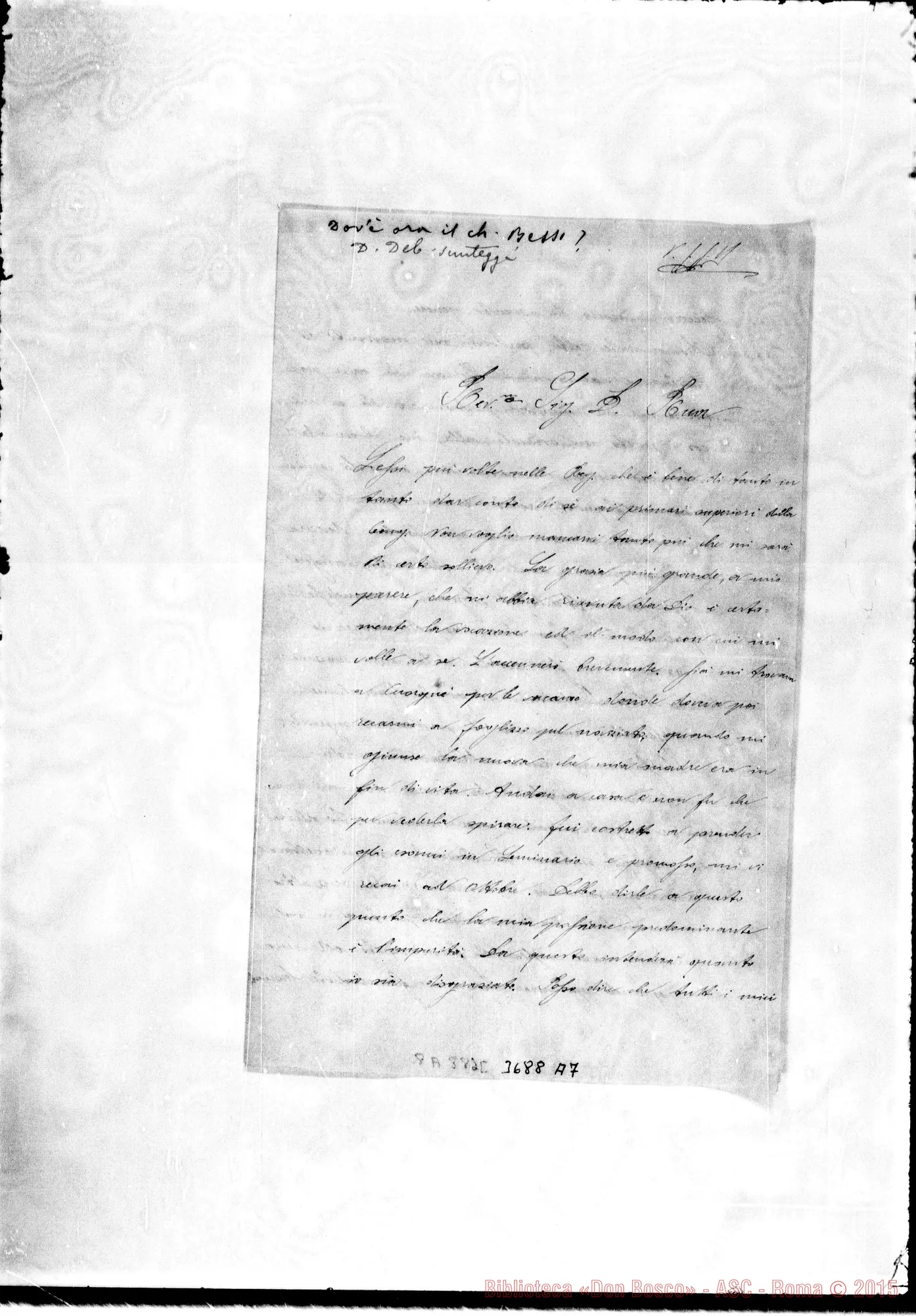 Fotogramma A 7 — Besso Antonio, ch. Ivrea, 24-09-1878 Autogr.Rua