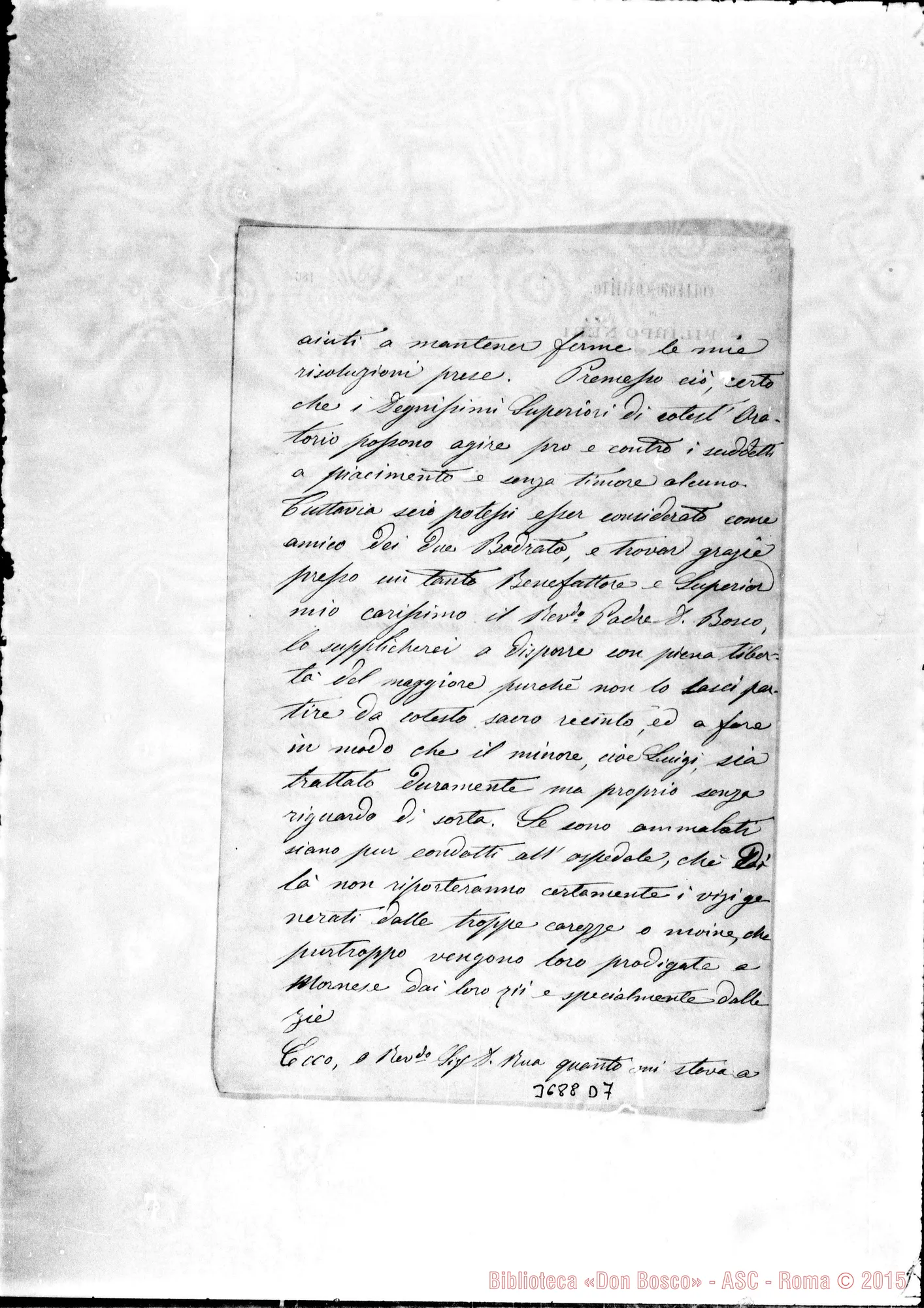 Fotogramma D 7 — Bodrato Francesco, SDB Lanzo, 15-04-1866