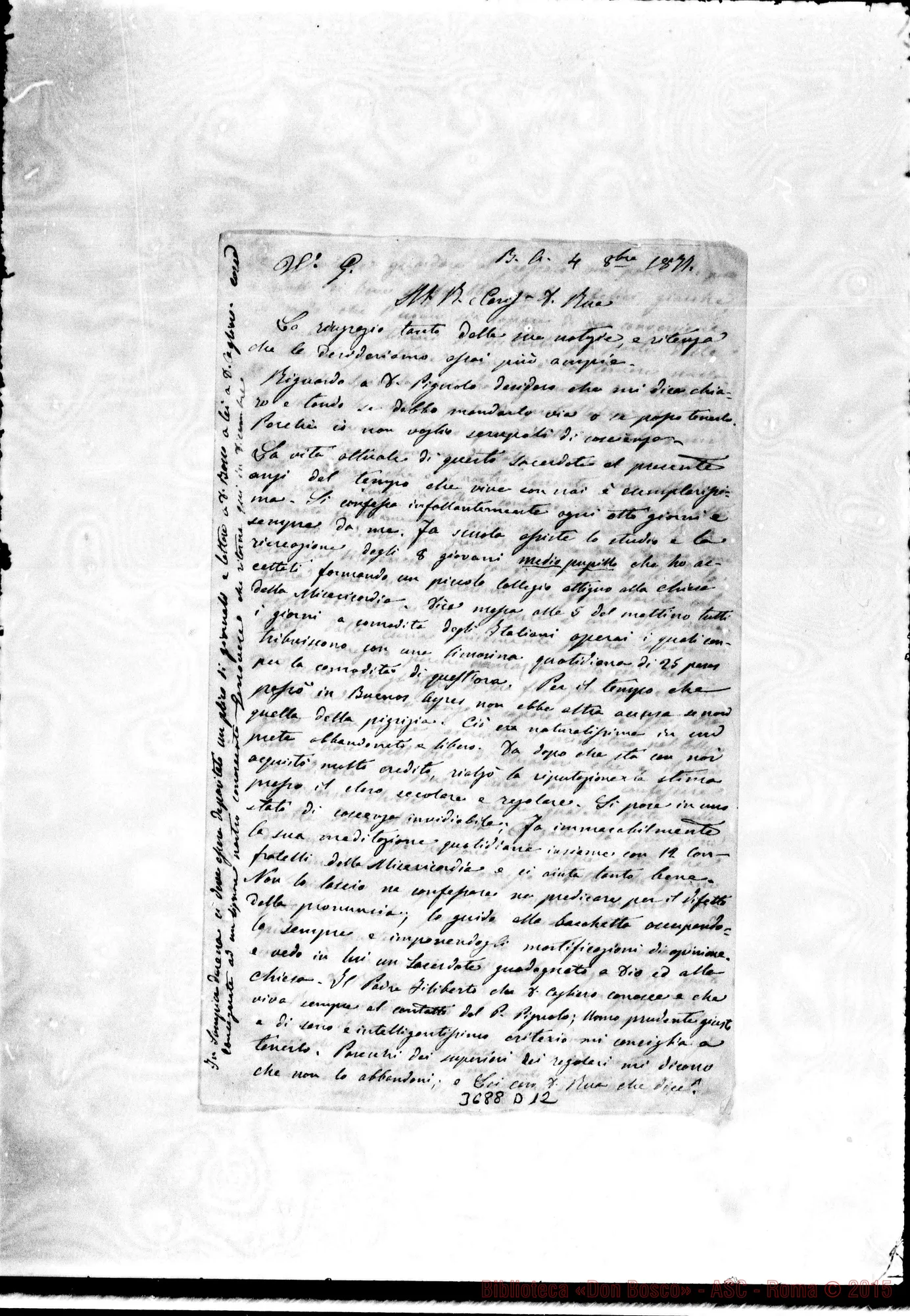 Fotogramma D 12 — « « Buenos A., 4-10-1877