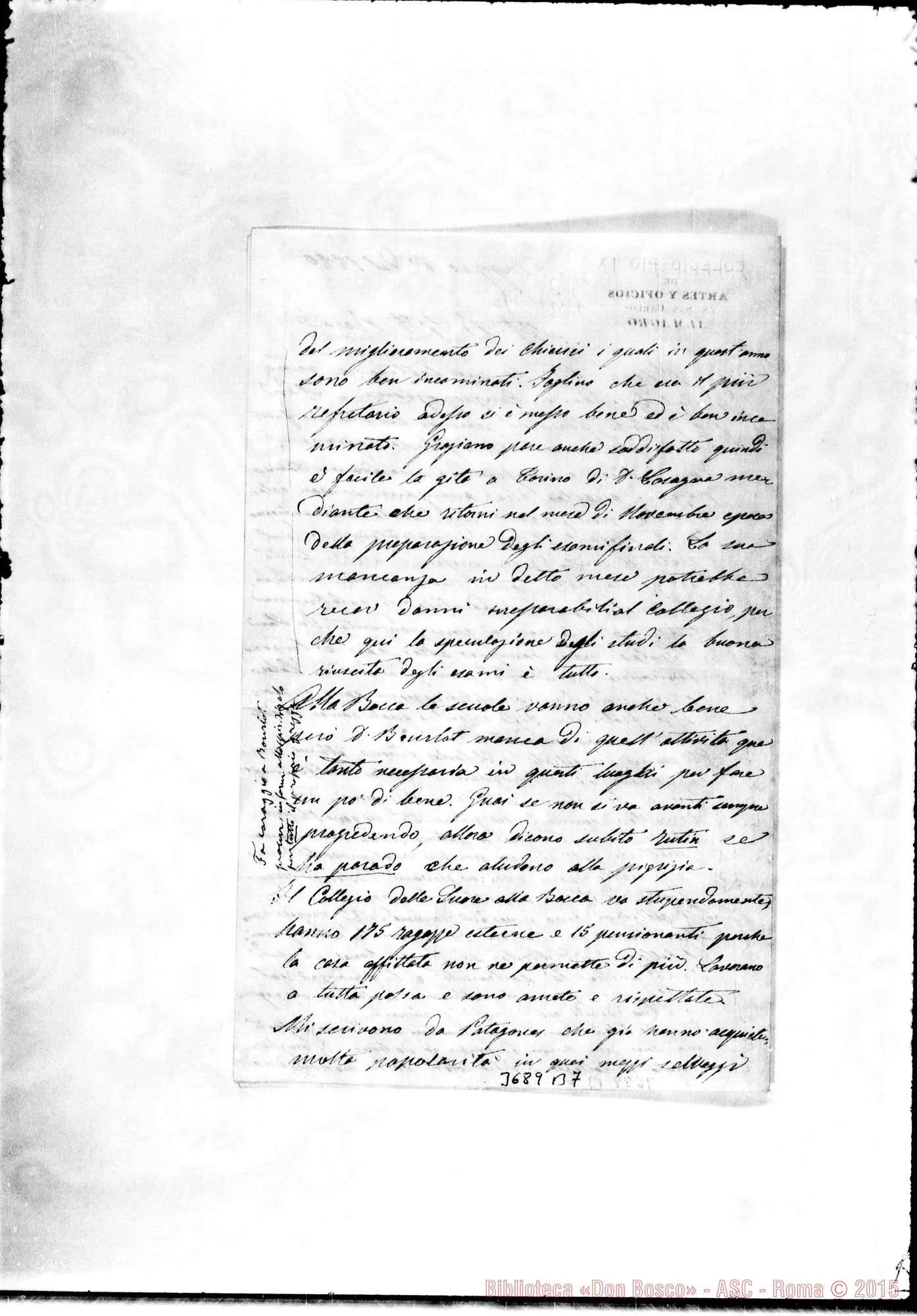 Fotogramma B 7 — « « Almagro, 1-05-1880 Autogr. Rua