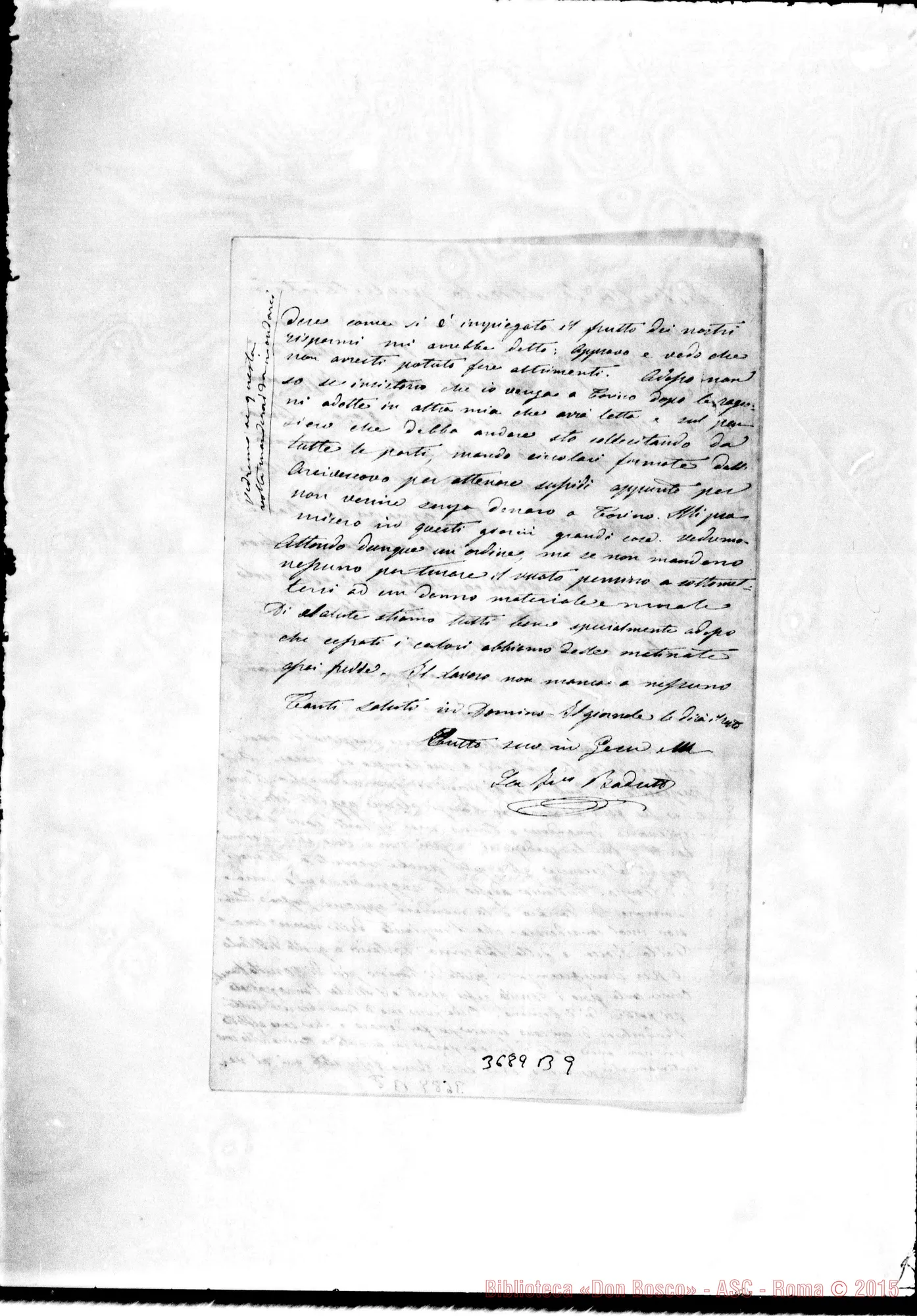Fotogramma B 9 — « « Almagro, 1-05-1880 Autogr. Rua