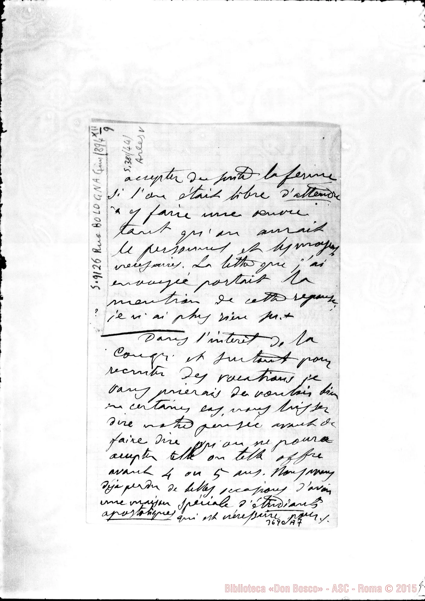 Fotogramma A 7 — « « Marseille, 9-12-1894 Autogr. Rua