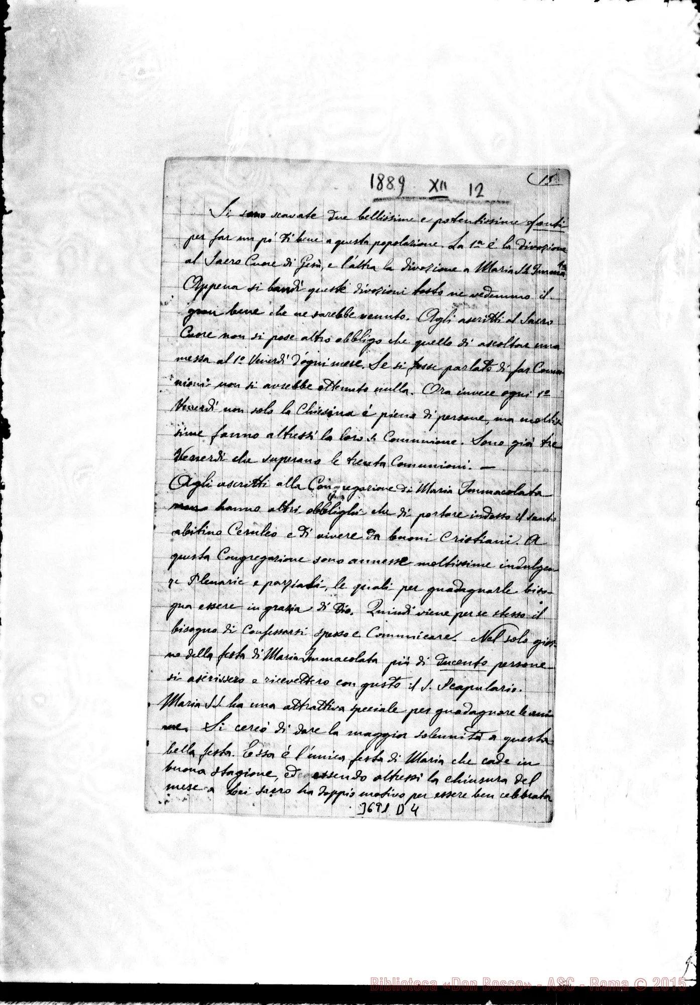 Fotogramma D 4 — « « Puntarenas, 12-12-1889 Autogr. Rua