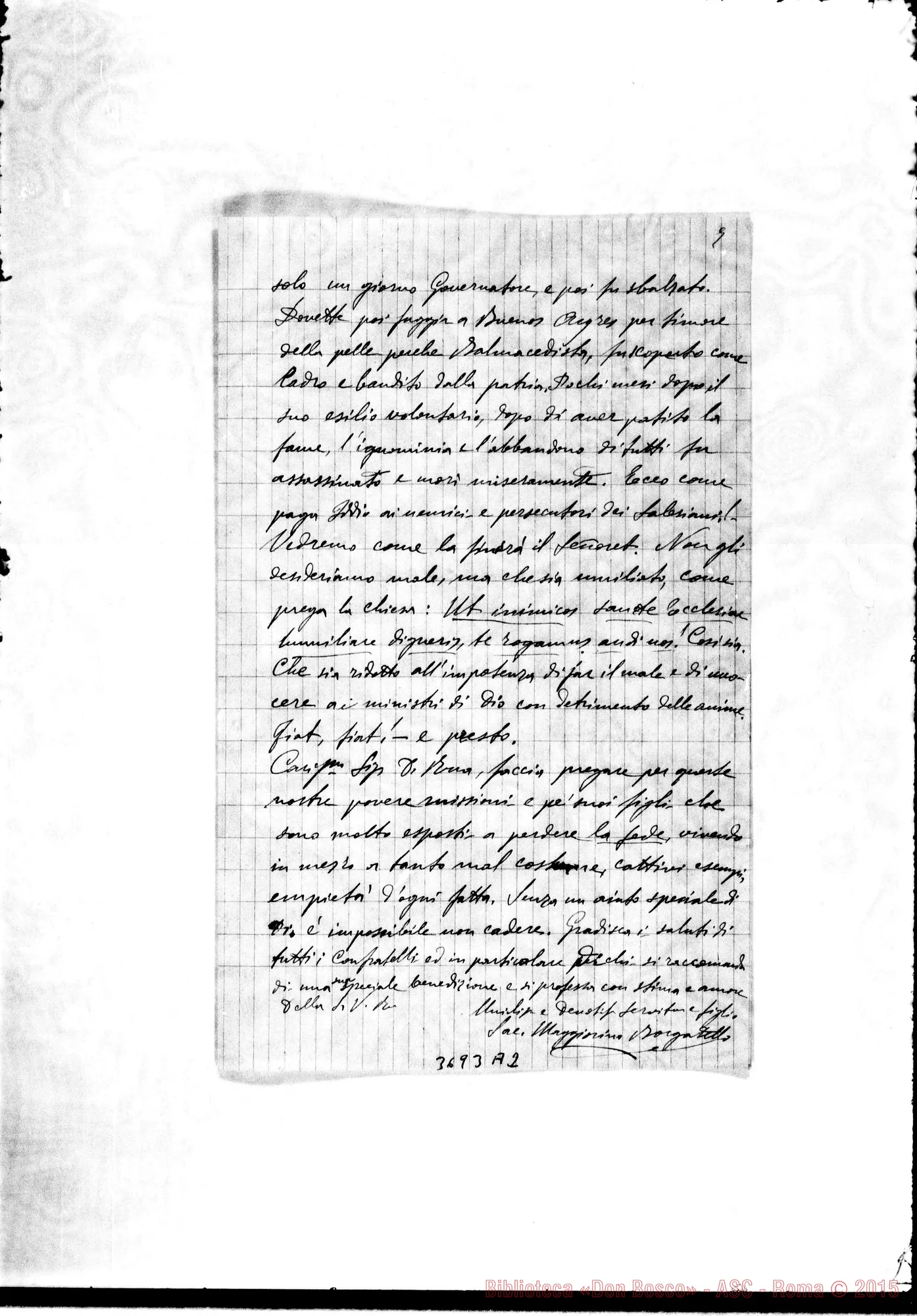 Fotogramma A 2 — « « Puntarenas, 12-10-1893 Autogr. Rua