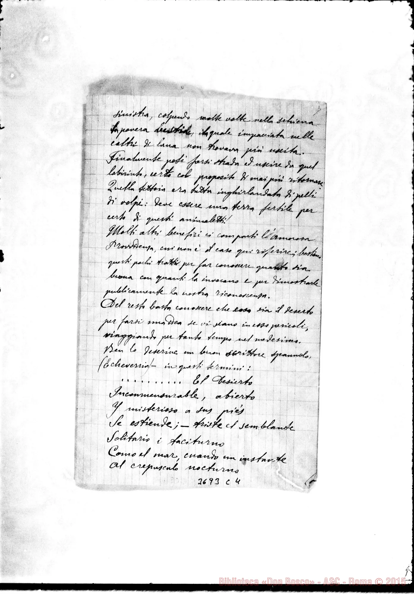 Fotogramma C 4 — « « Puntarenas, 19-03-1894 Autogr. Rua