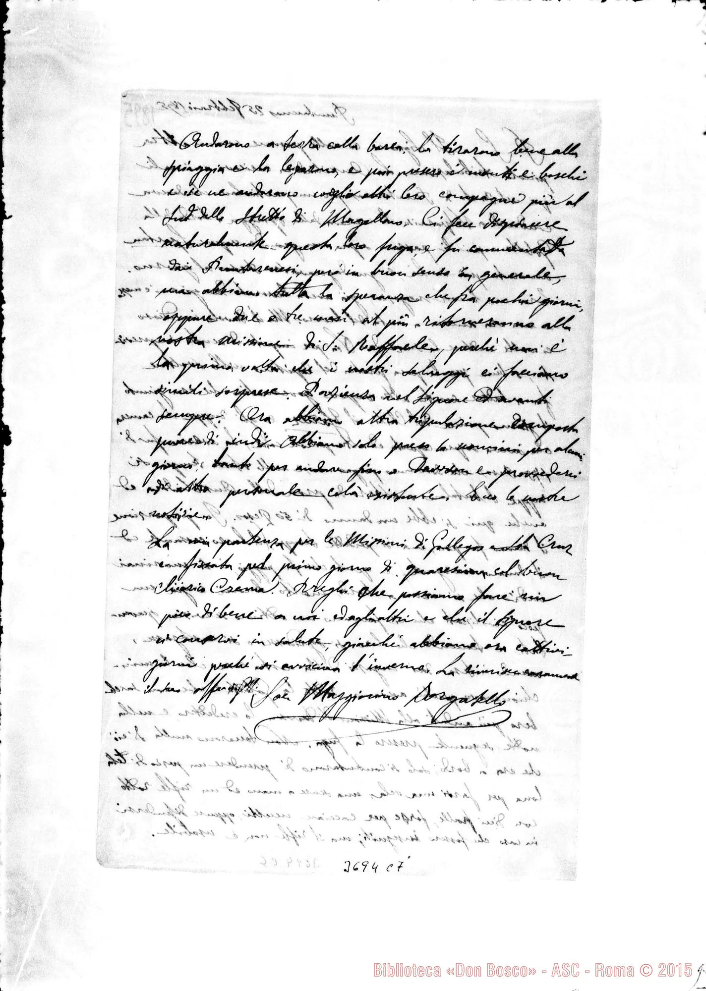Fotogramma C 7 — « « Dawson, 22-02-1895 Autogr. Rua