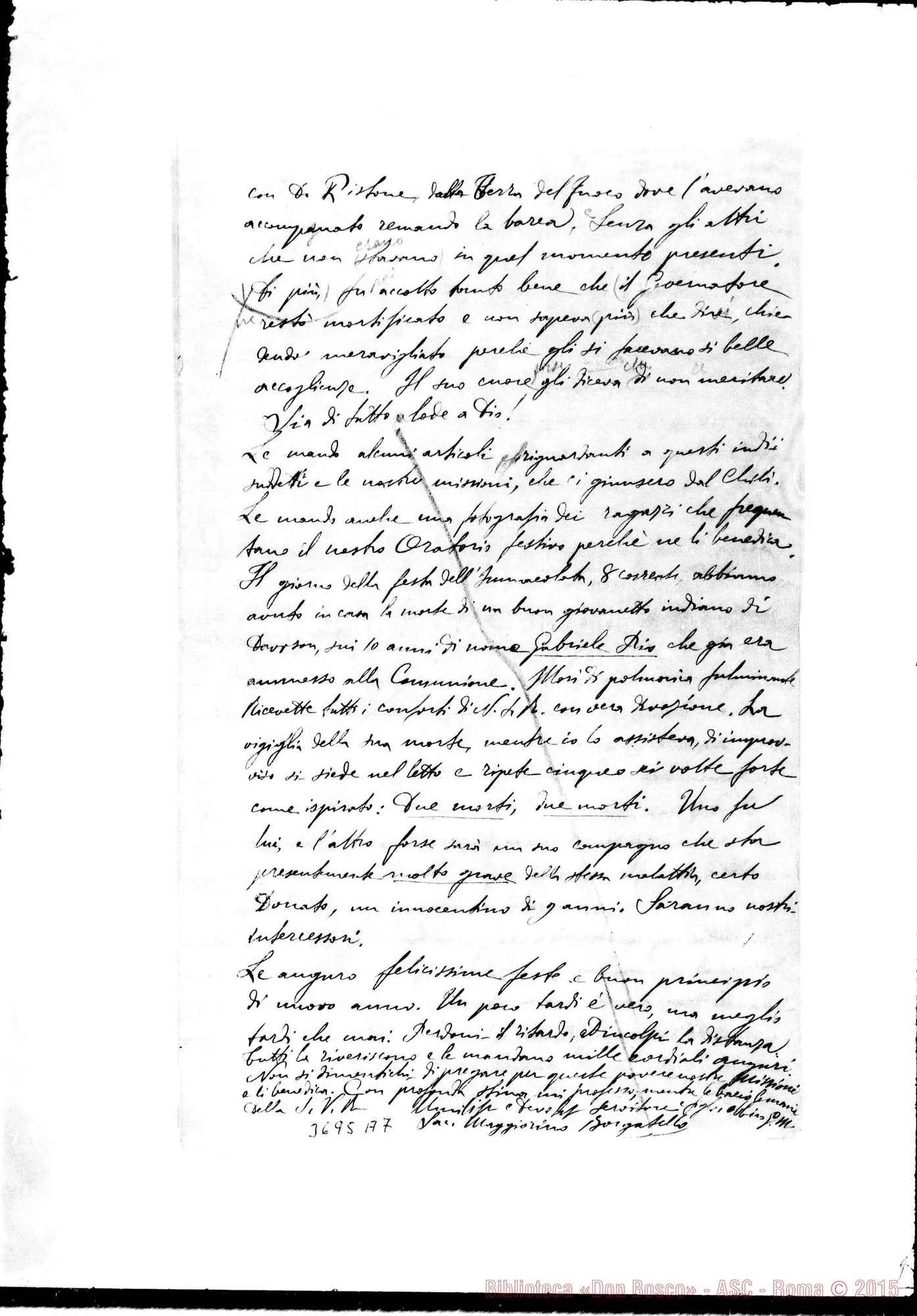 Fotogramma A 7 — « « Puntarenas, 28-12-1895 Autogr. Rua