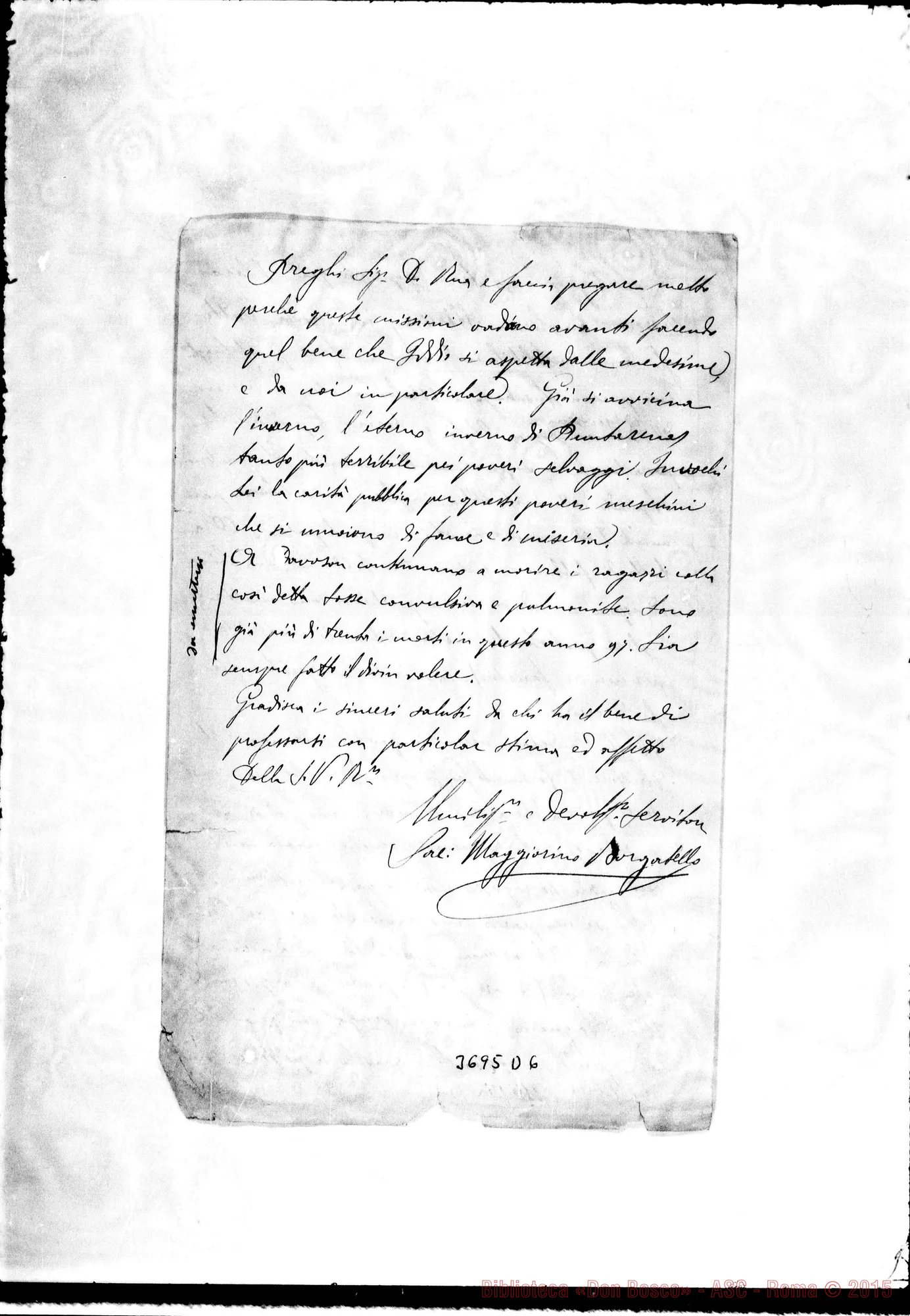 Fotogramma D 6 — « « Puntarenas, 4-03-1897 Autogr. Rua