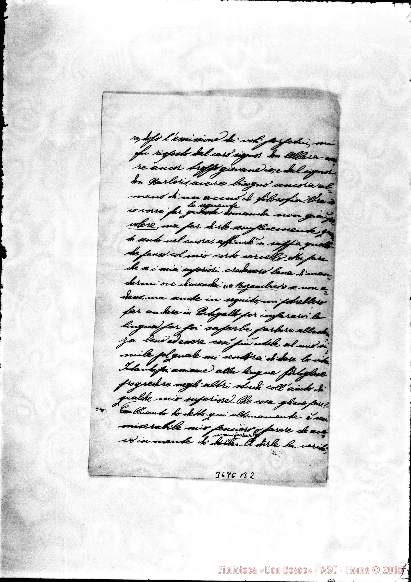 Fotogramma B 2 — Bosetti Leone, ch. Foglizzo, 11-10-1899 Autogr. Rua