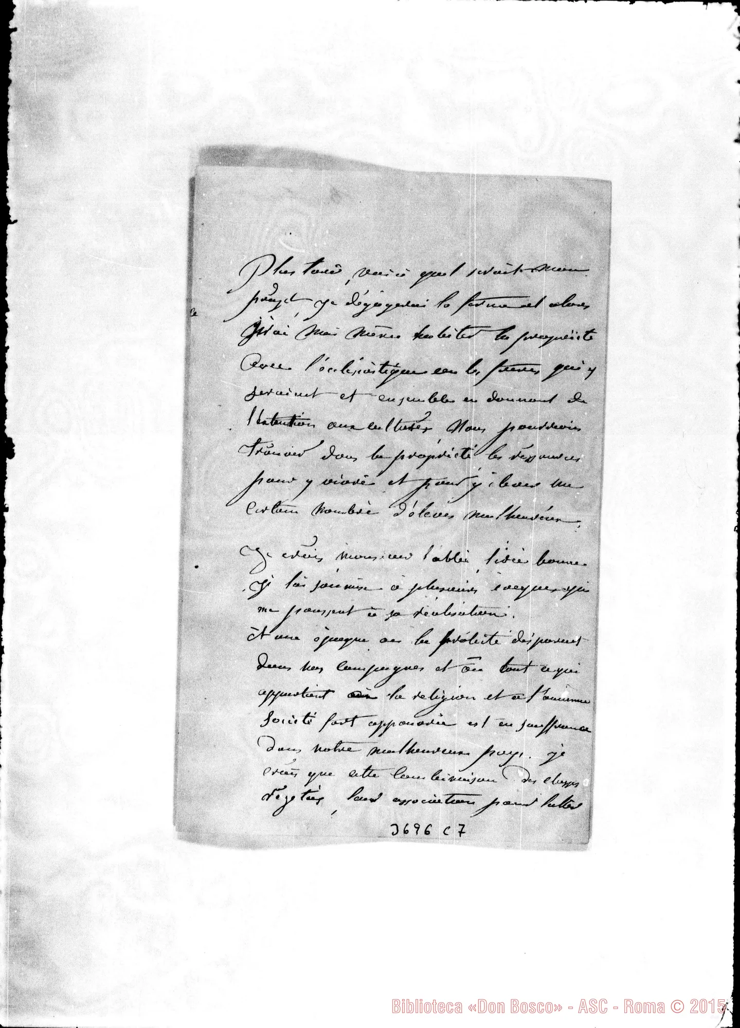 Fotogramma C 7 — Boucherne de Noveulles s.l., 4-02-1890 Autogr. Rua