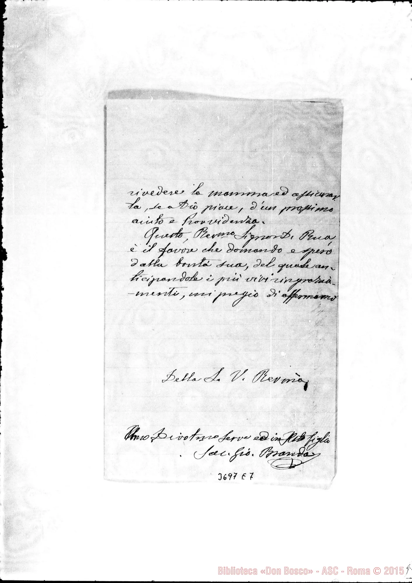 Fotogramma E 7 — « « Osp. S. Giov., 26-07-1892 Autogr. Rua