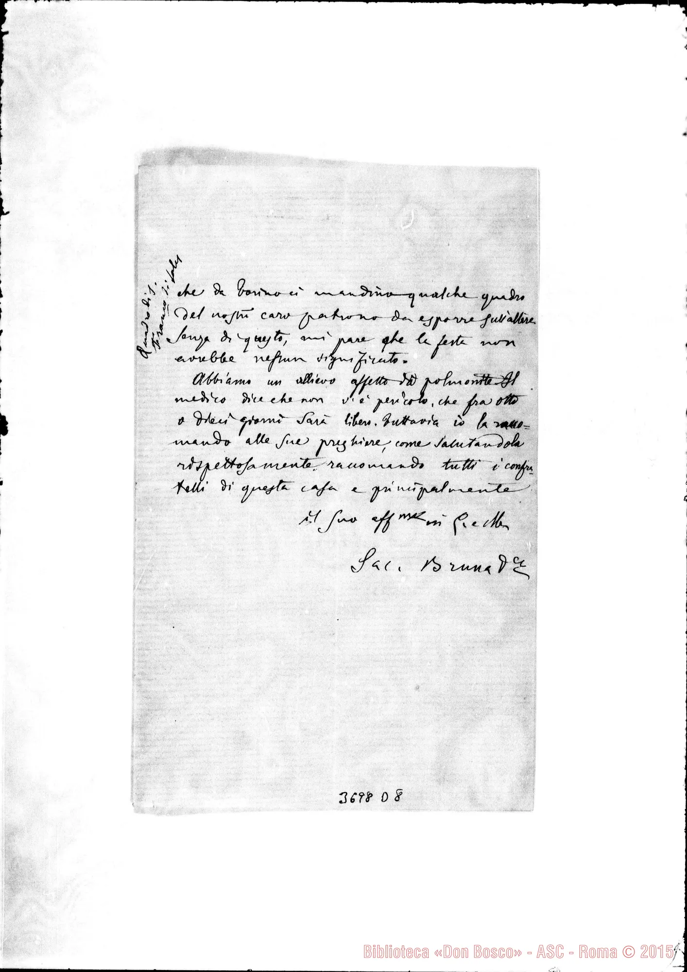Fotogramma D 8 — « « Cremona, 27-12-1881 Autogr. Rua