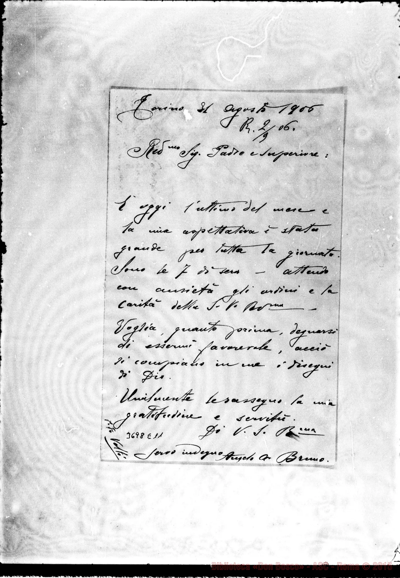 Fotogramma E 11 — « « « Torino, 31-08-1906