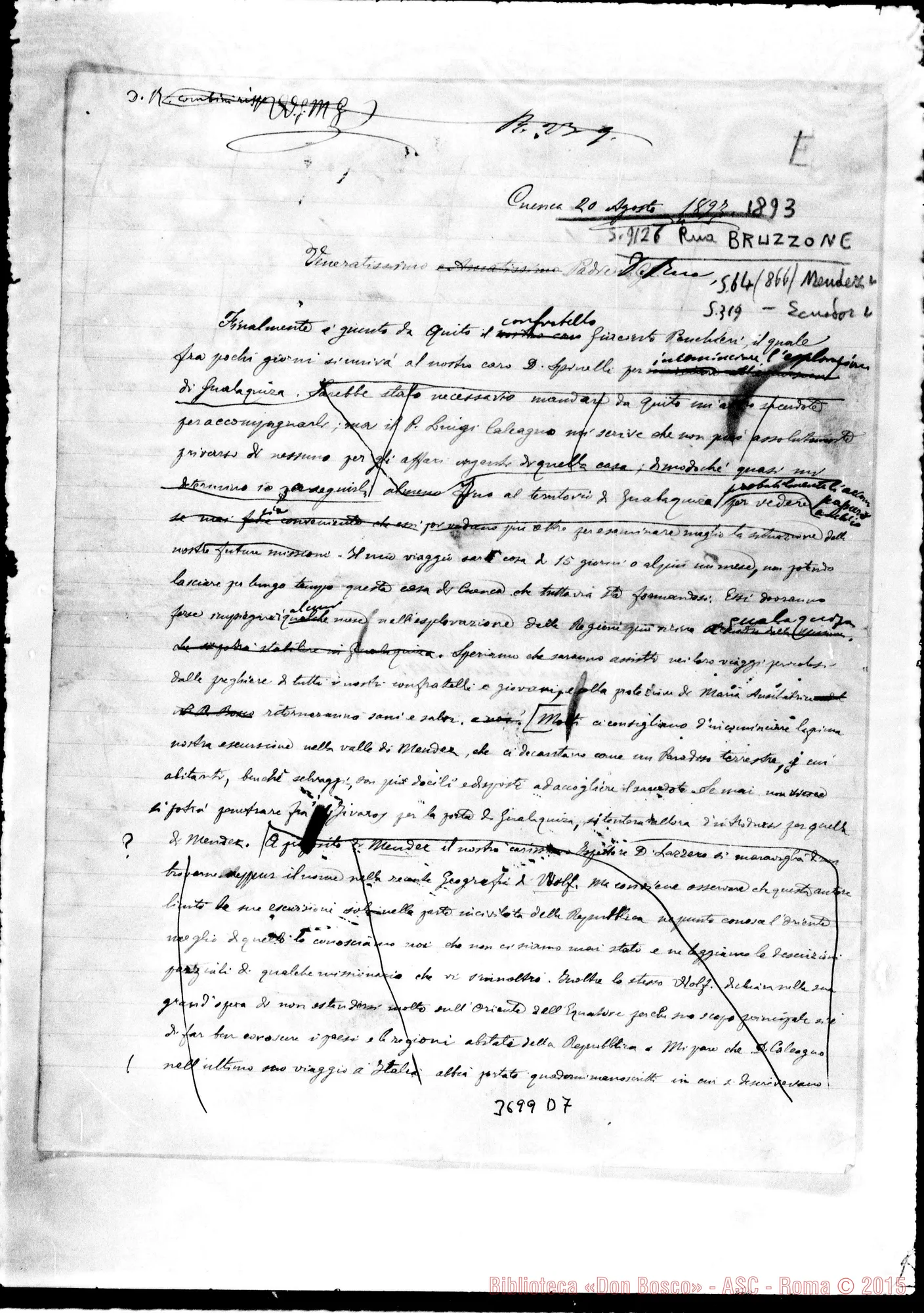 Fotogramma D 7 — « « Cuenca, 20-08-1893 Autogr. Rua