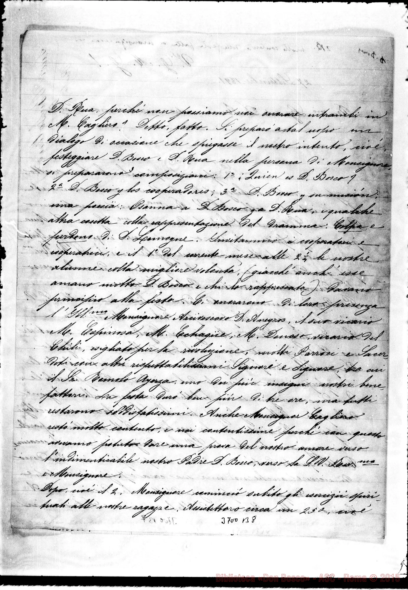 Fotogramma B 8 — « « Almagro, 27-09-1891 Autogr. Rua
