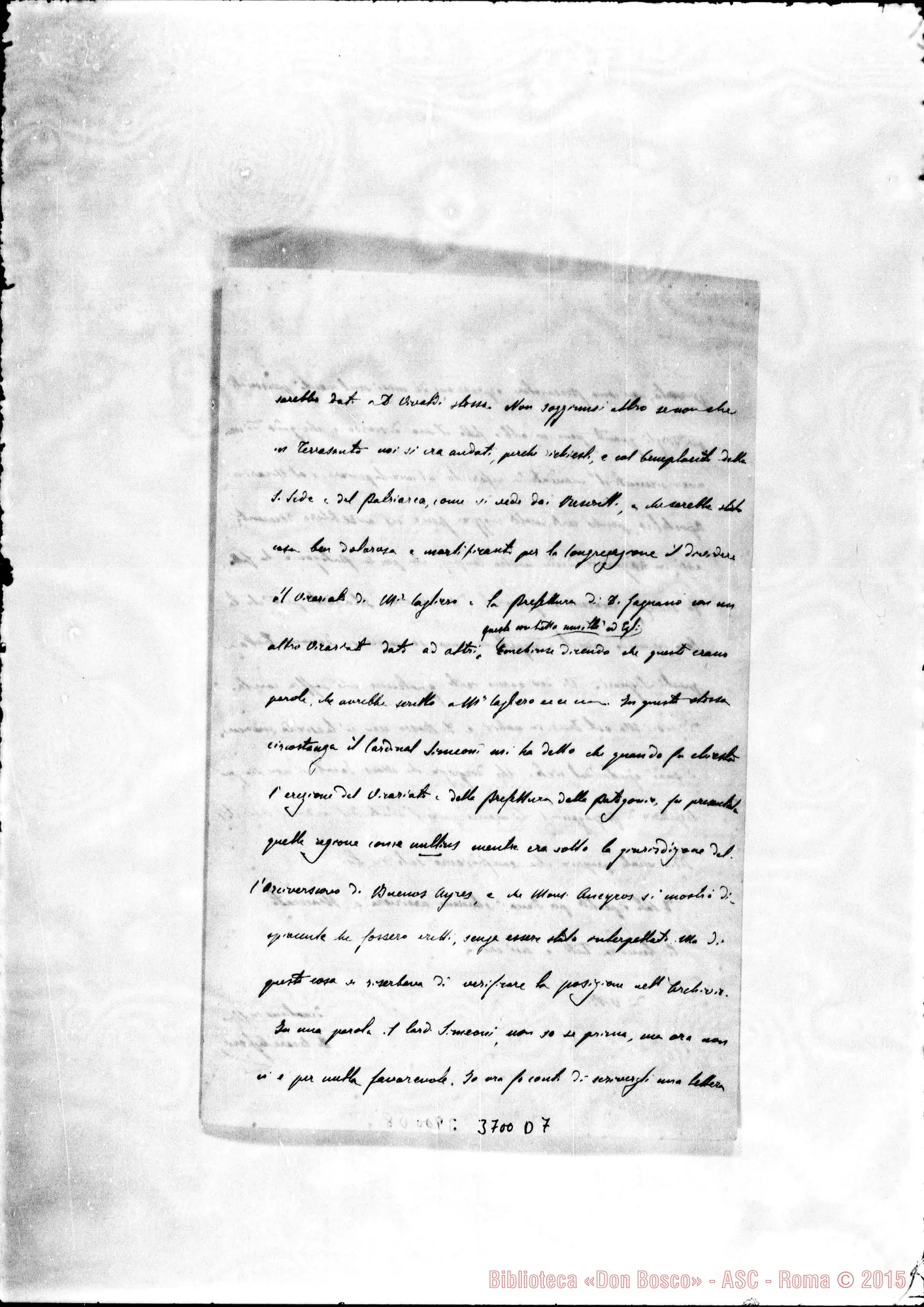 Fotogramma D 7 — Cagliero Cesare, SDB Roma, 24-09-1891